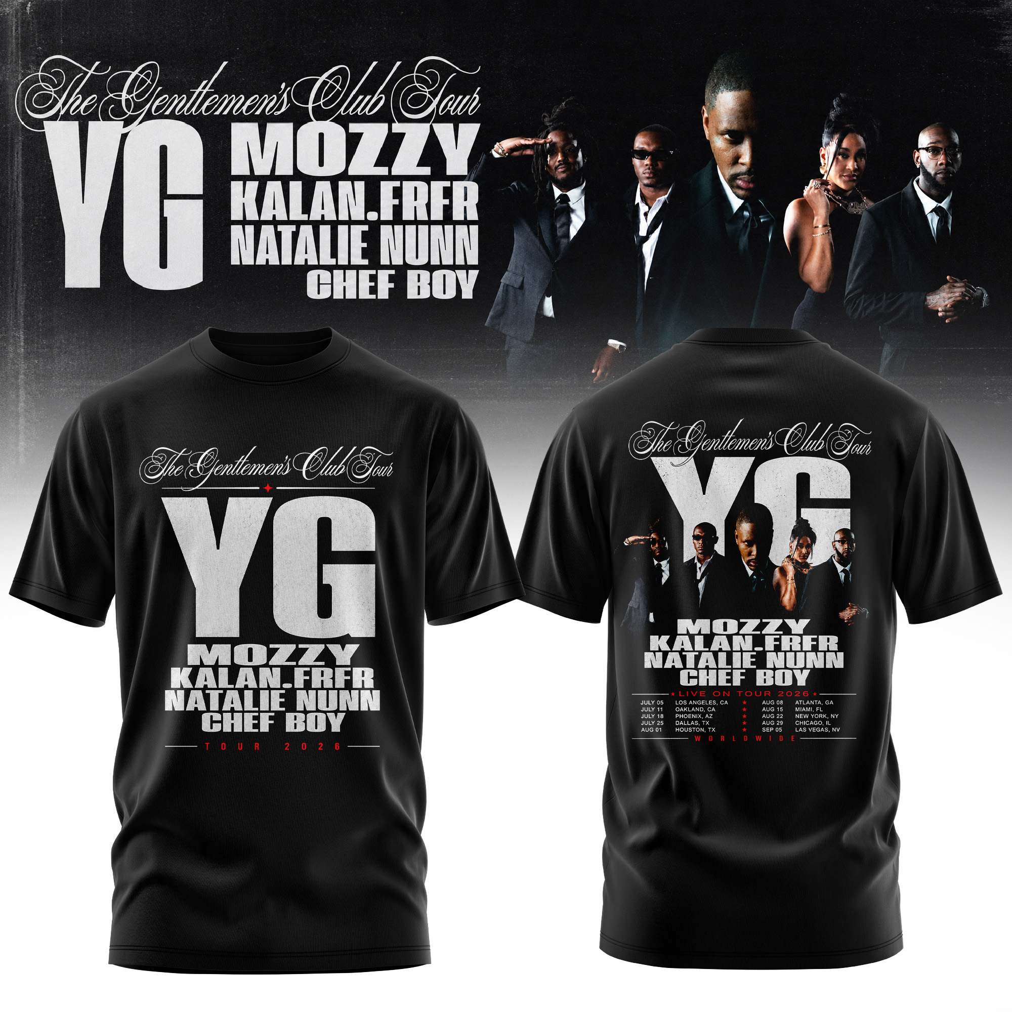 The Gentlemens Club Tour 2026 Edition Graphic T Shirt Collector Edition