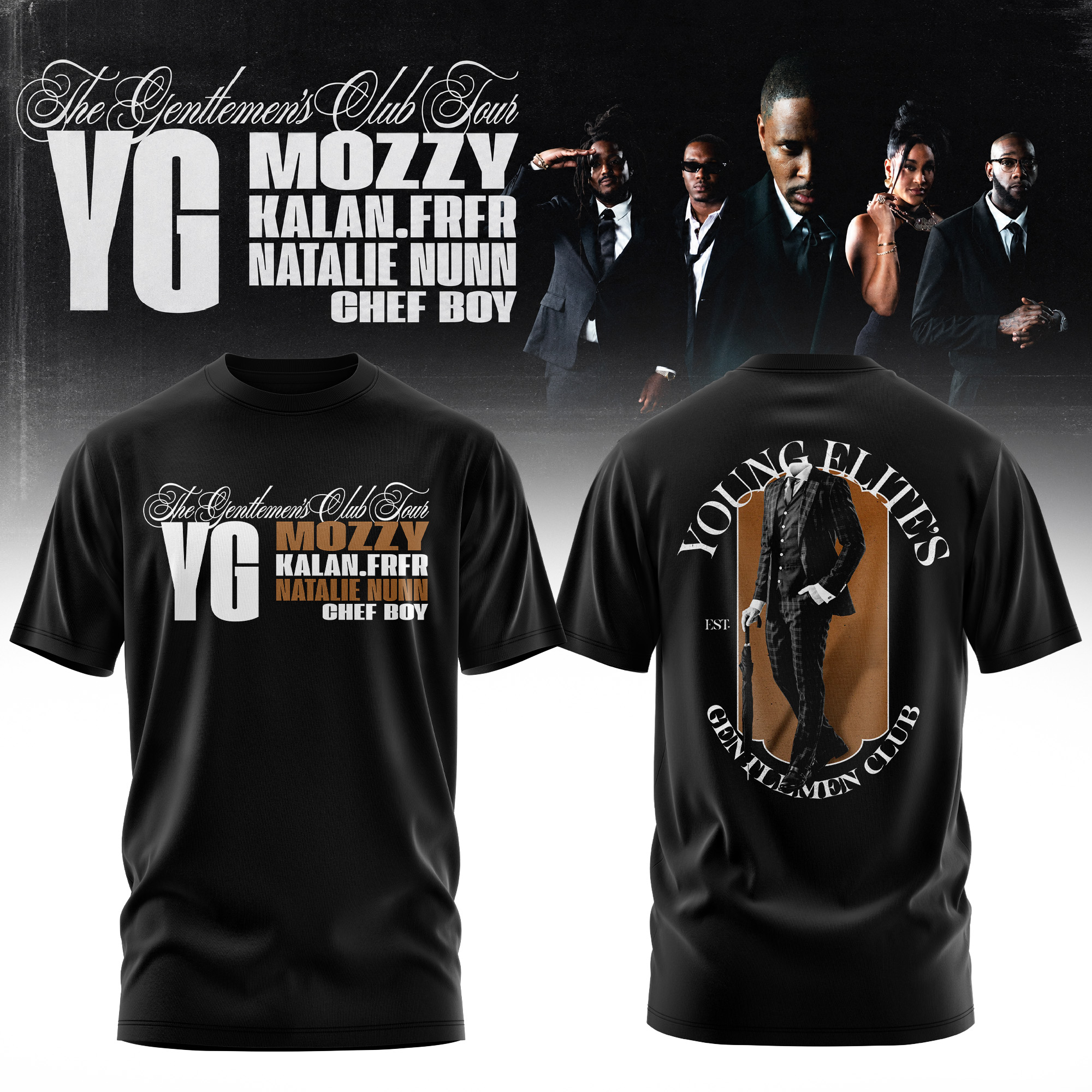 The Gentlemens Club Tour 2026 Edition Graphic T Shirt Exclusive Edition