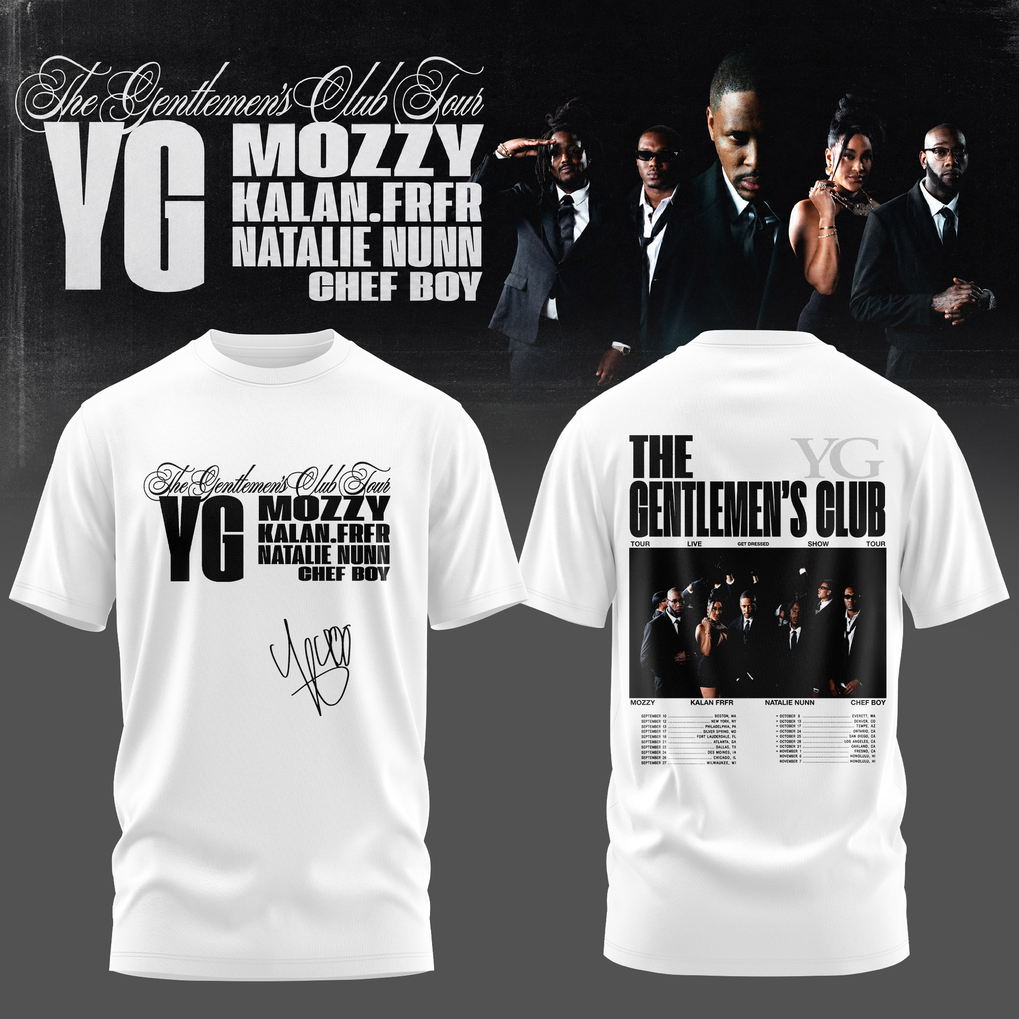 The Gentlemens Club Tour 2026 Edition Graphic T Shirt Premium Edition