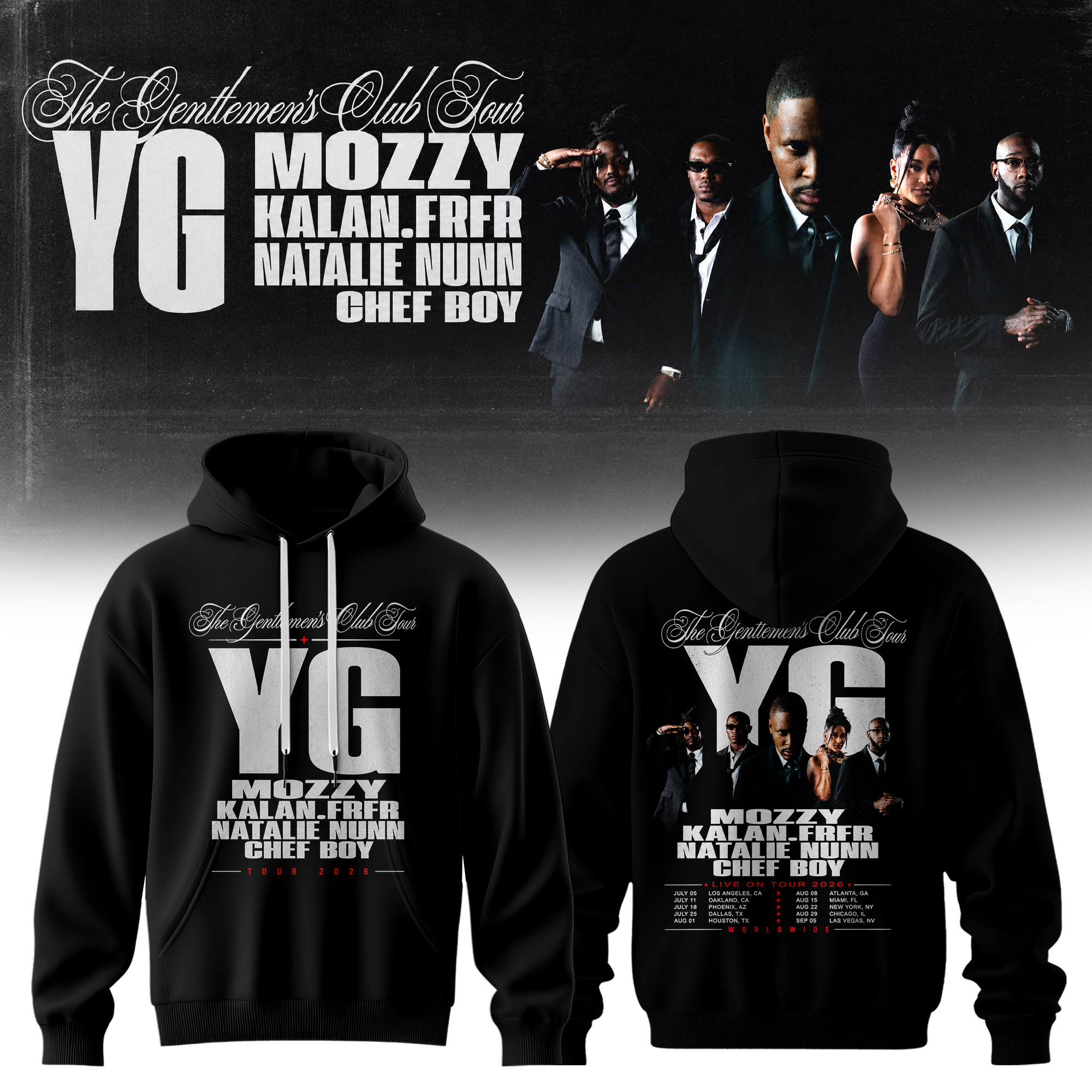 The Gentlemens Club Tour 2026 Edition Pullover Hoodie Signature Edition