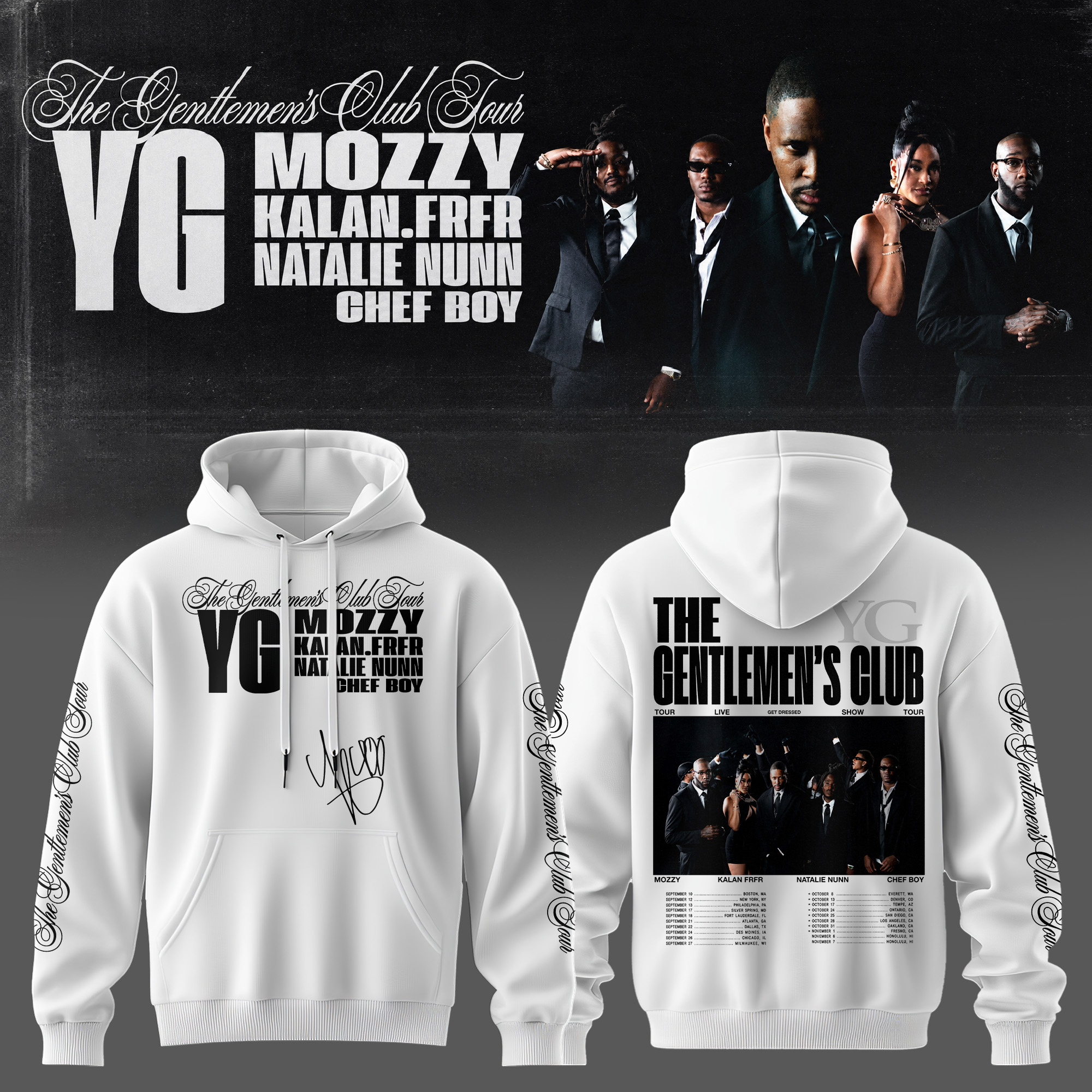The Gentlemens Club Tour 2026 Edition Vintage Pullover Hoodie