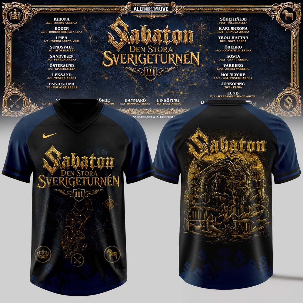 The Grand Swedish Arena Tour 2027 Special Football Jersey Music Tour Fan Apparel