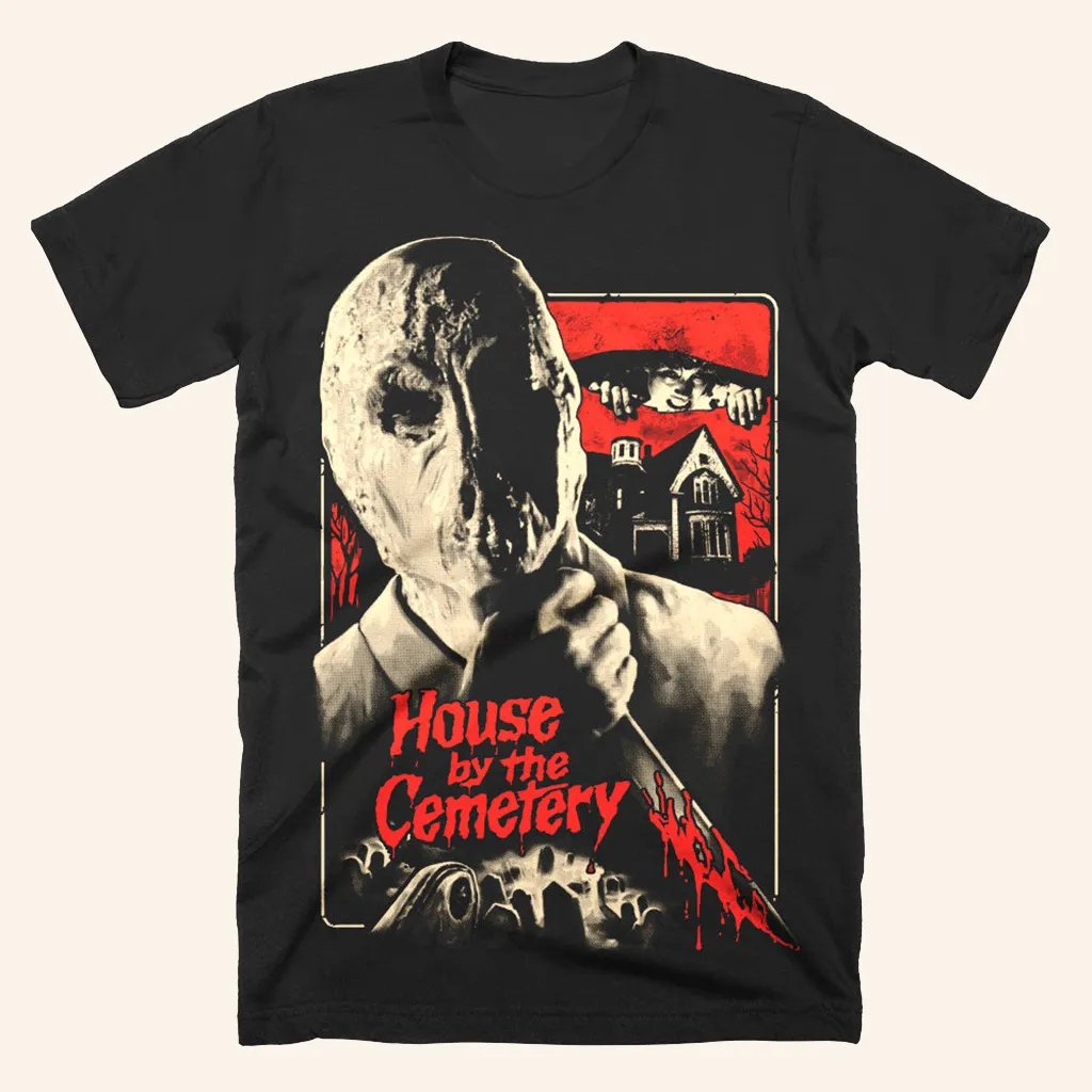 The House By The Cemetery Read The Fine Print TShirt Halloween Clothes Dad Gifts