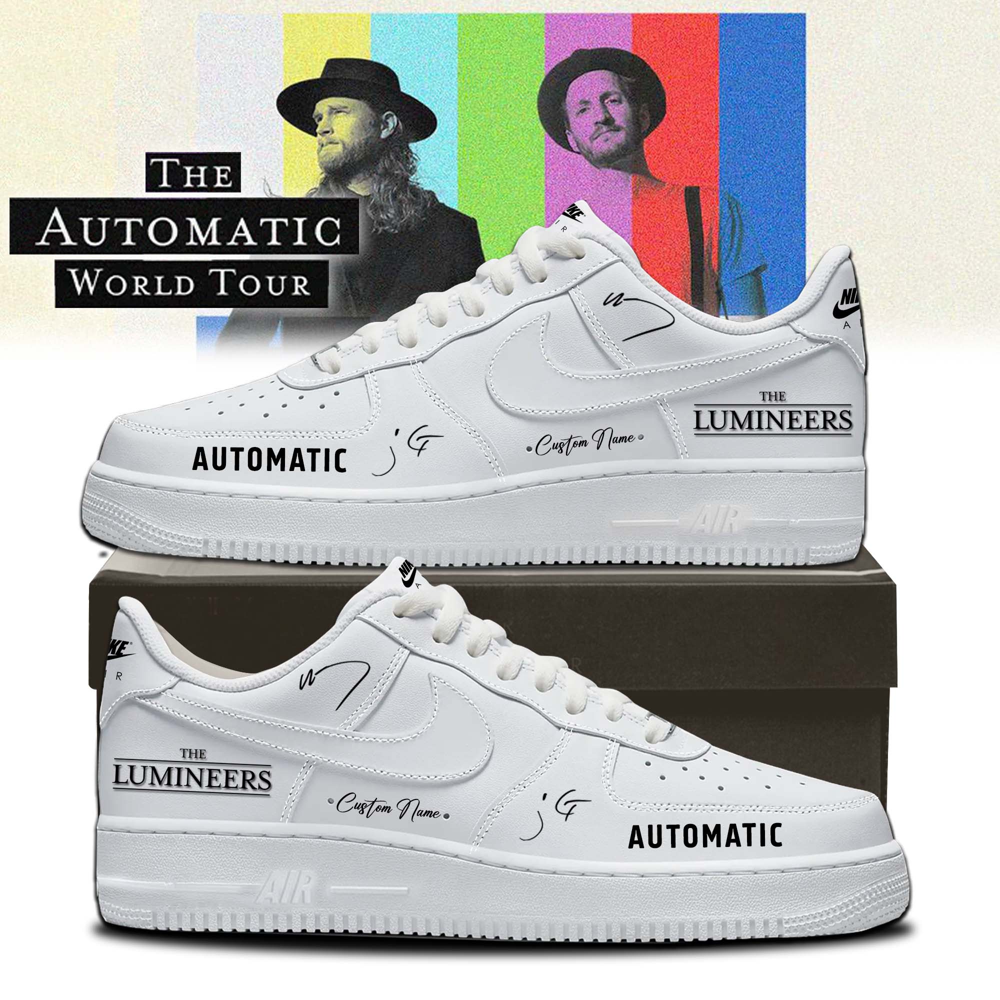 The Lumineers Automatic Concert Air Force 1 Shoes