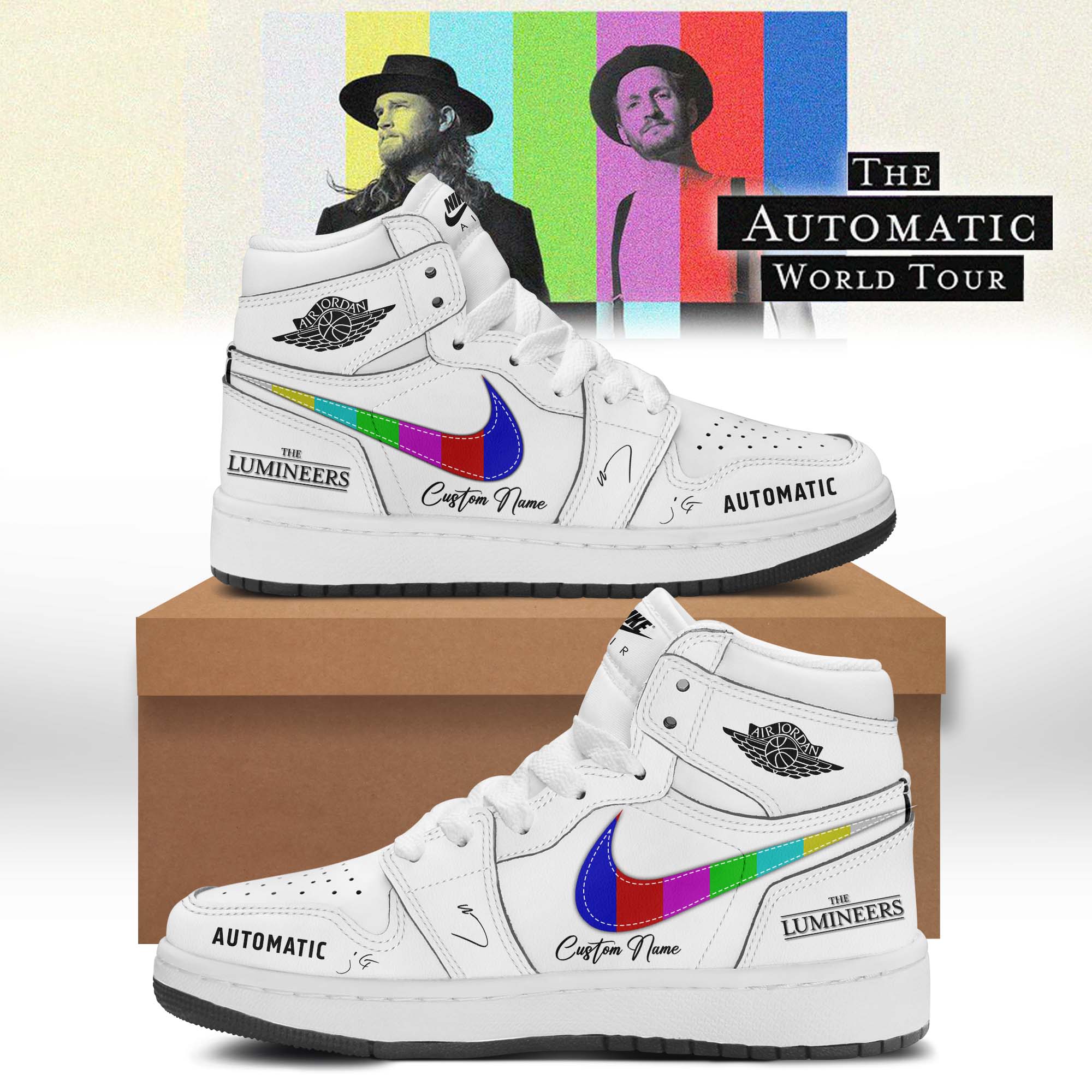 The Lumineers Automatic Custom Jordan 1 Sneakers