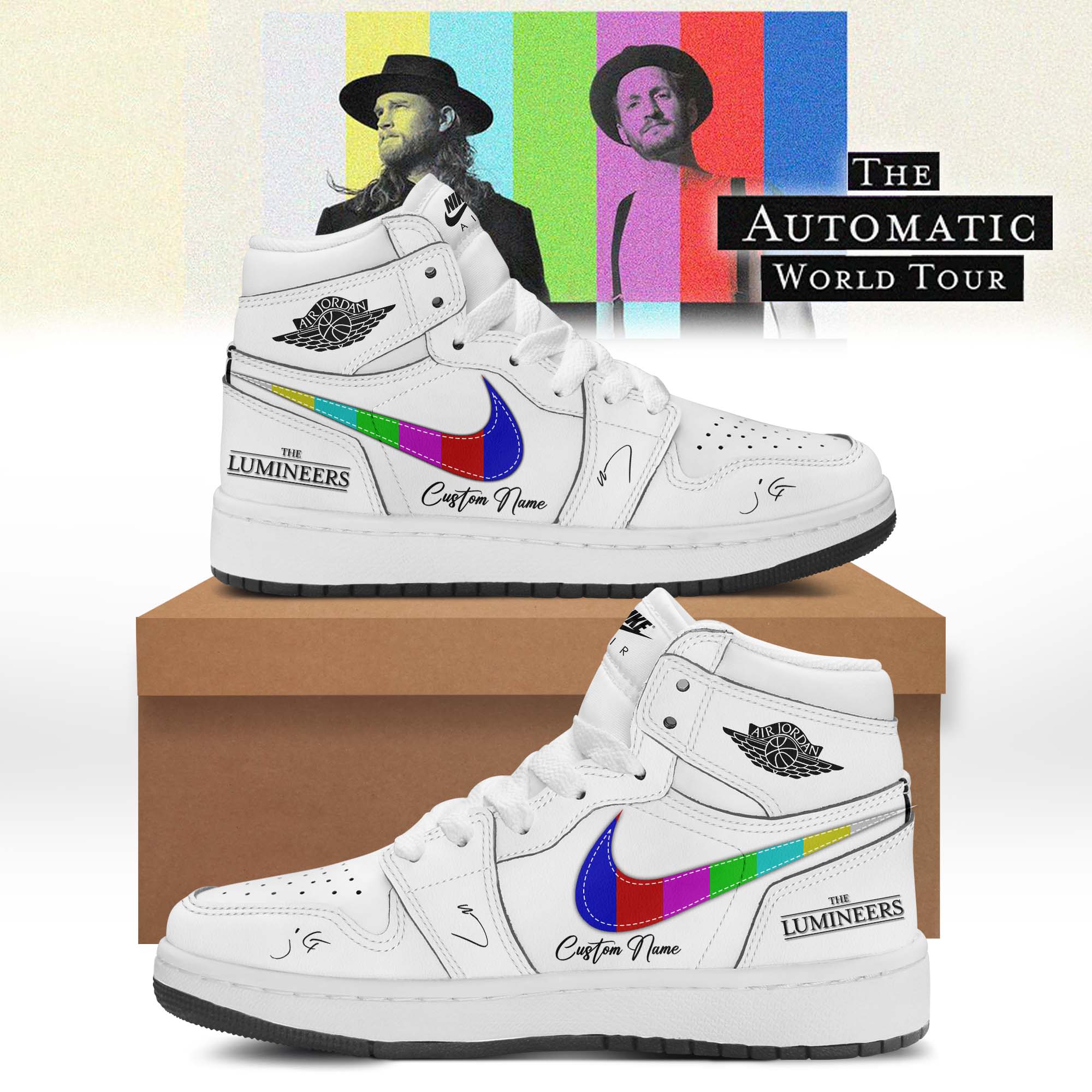 The Lumineers Automatic Fan Jordan 1 Sneakers