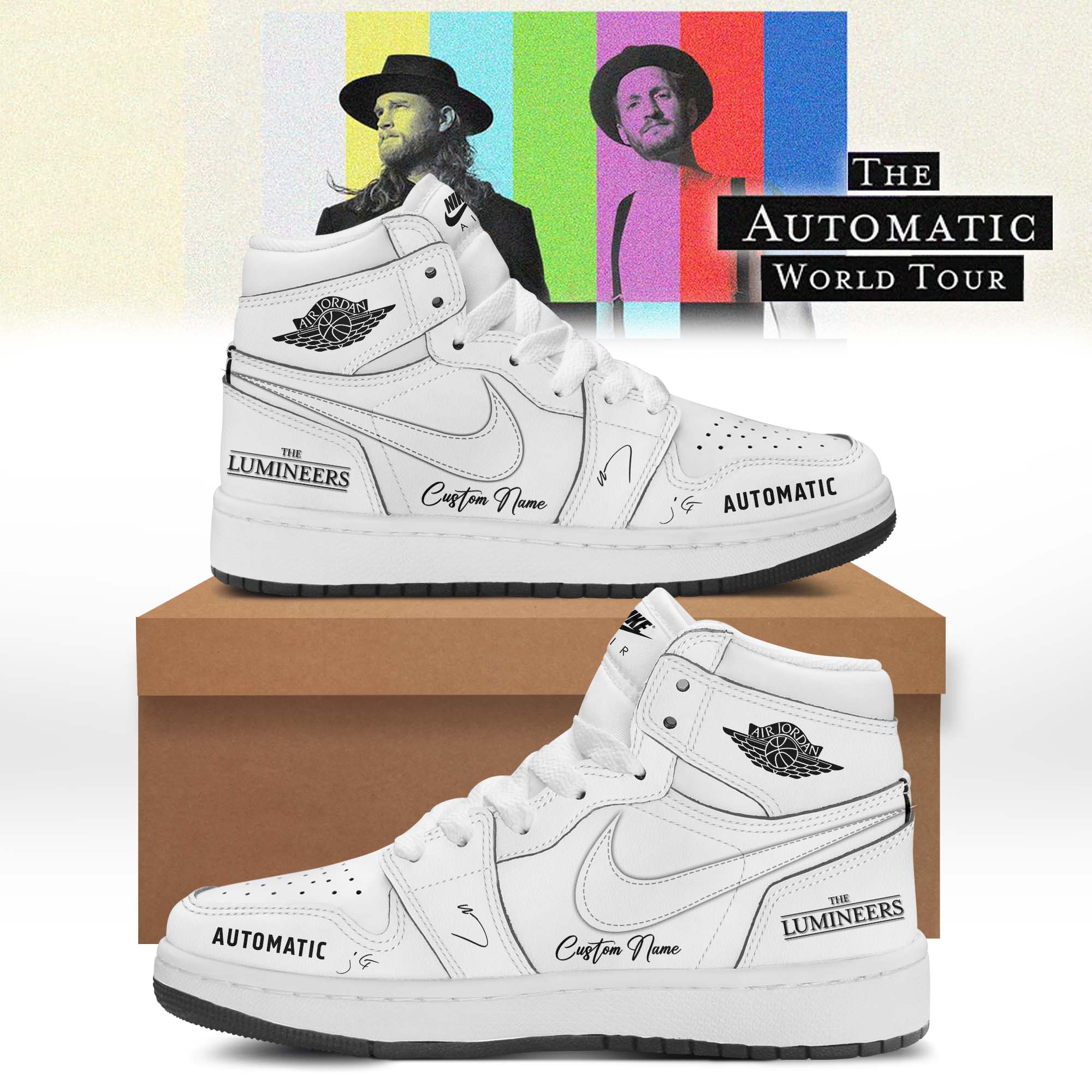 The Lumineers Automatic Graphic Jordan 1 Shoes