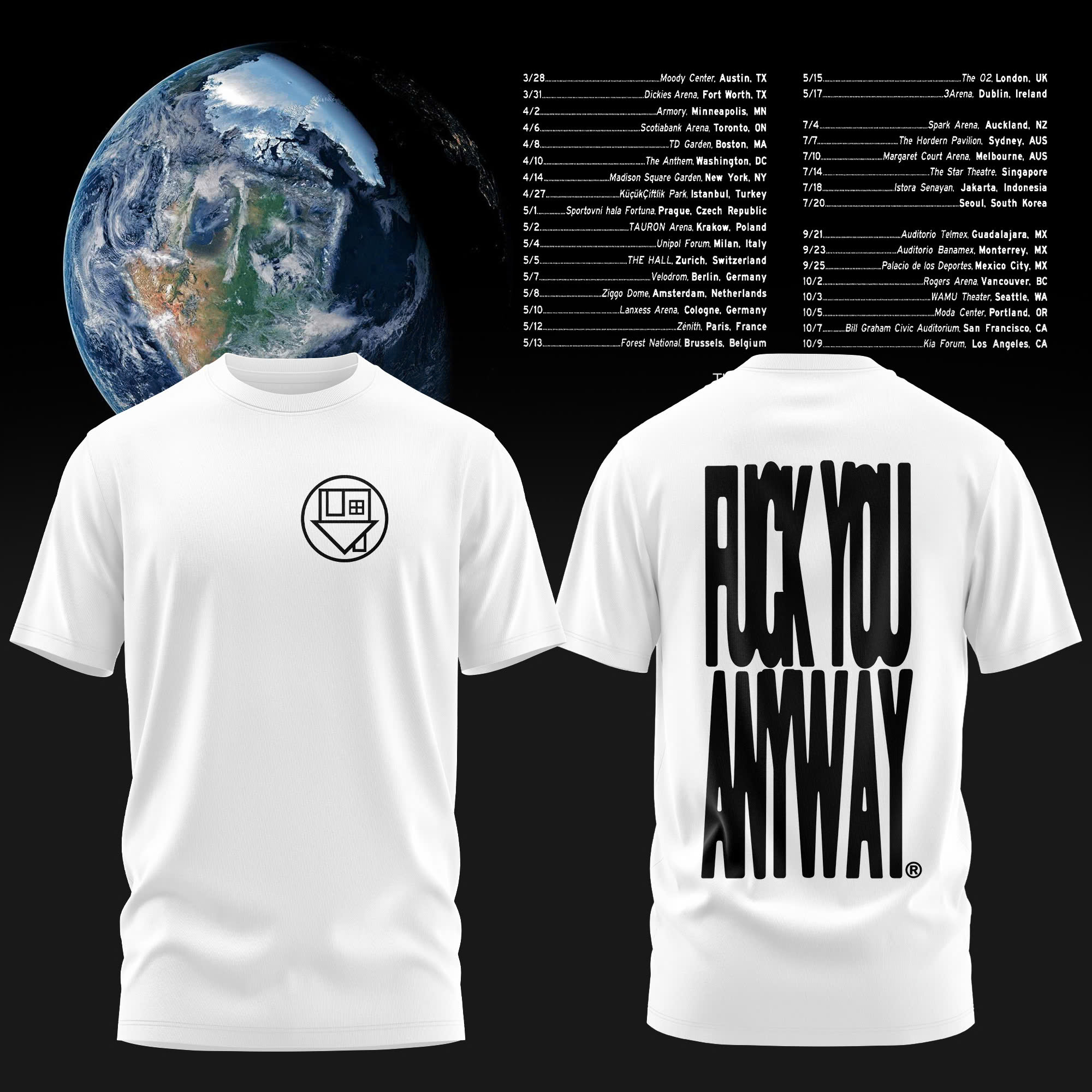 The Neighbourhood The Wourld Tour 2026 Vintage Style T Shirt Fan Collection