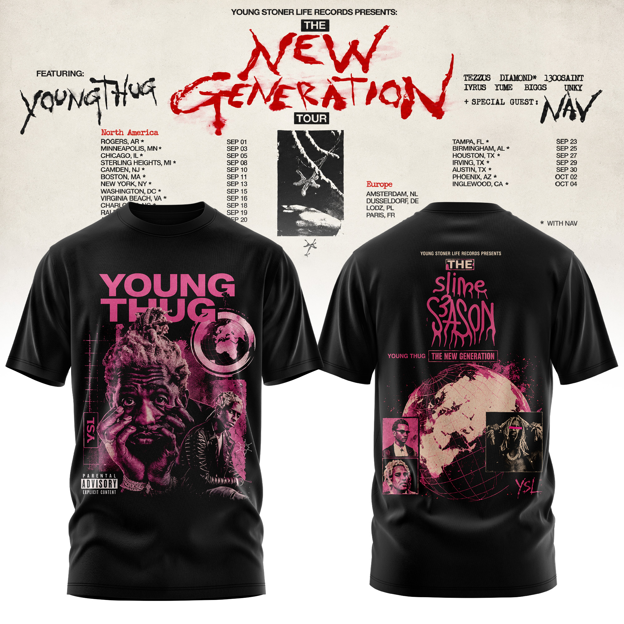 The New Generation Tour 2026 Collector Edition Music Fan T Shirt