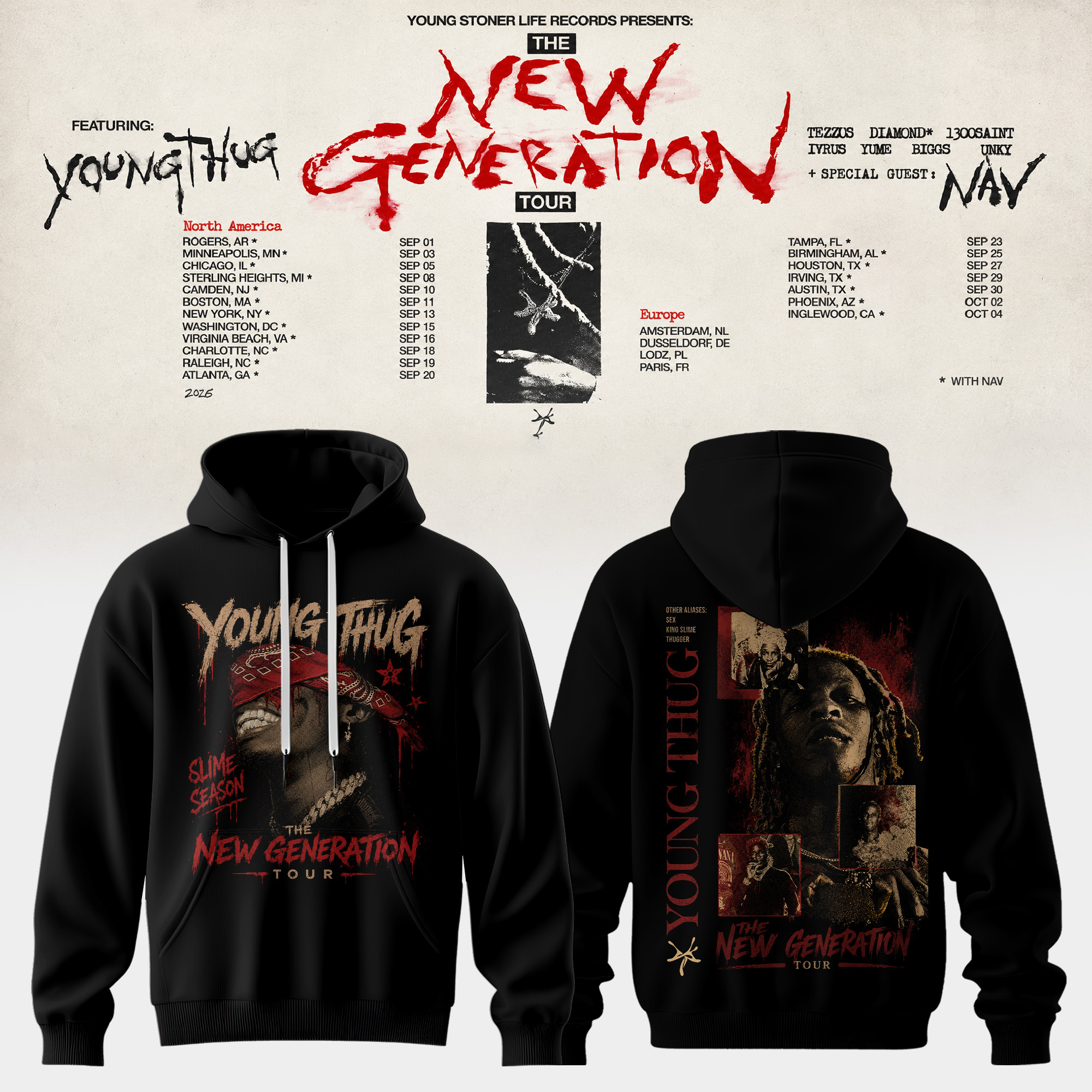 The New Generation Tour 2026 Collector Tour Merchandise T Shirt