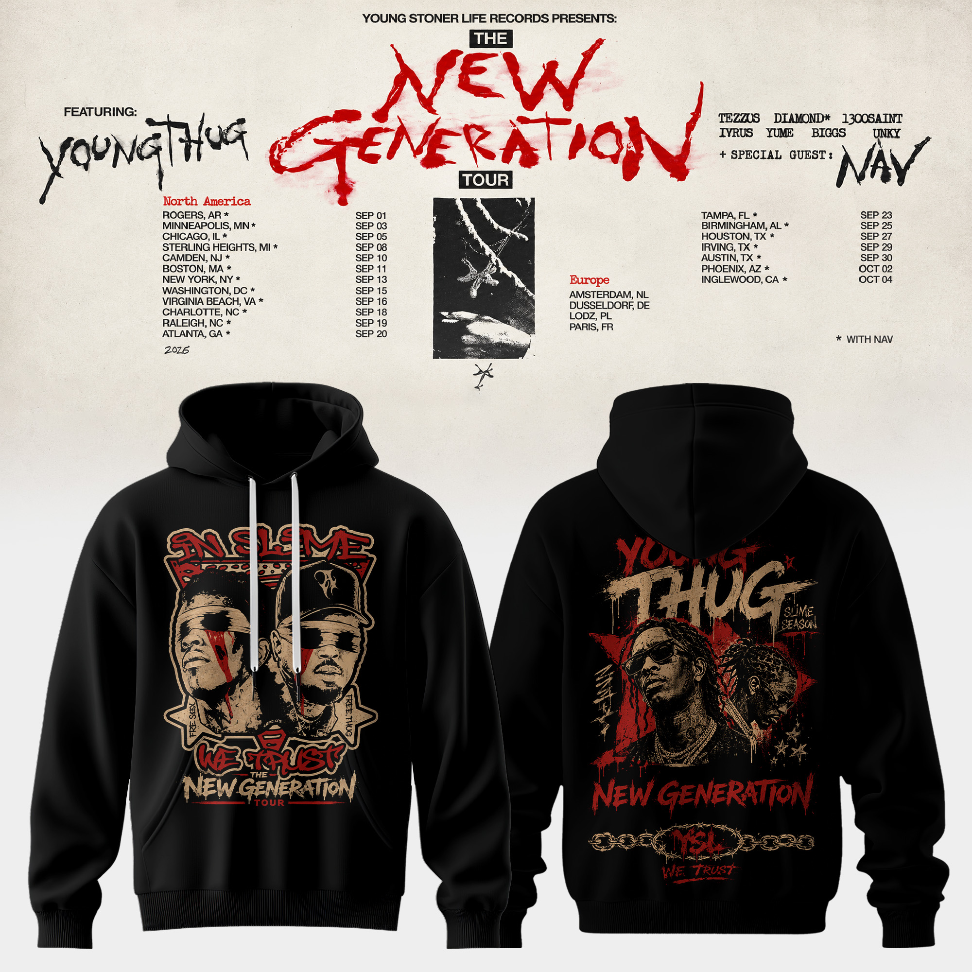 The New Generation Tour 2026 Limited Edition Graphic T Shirt