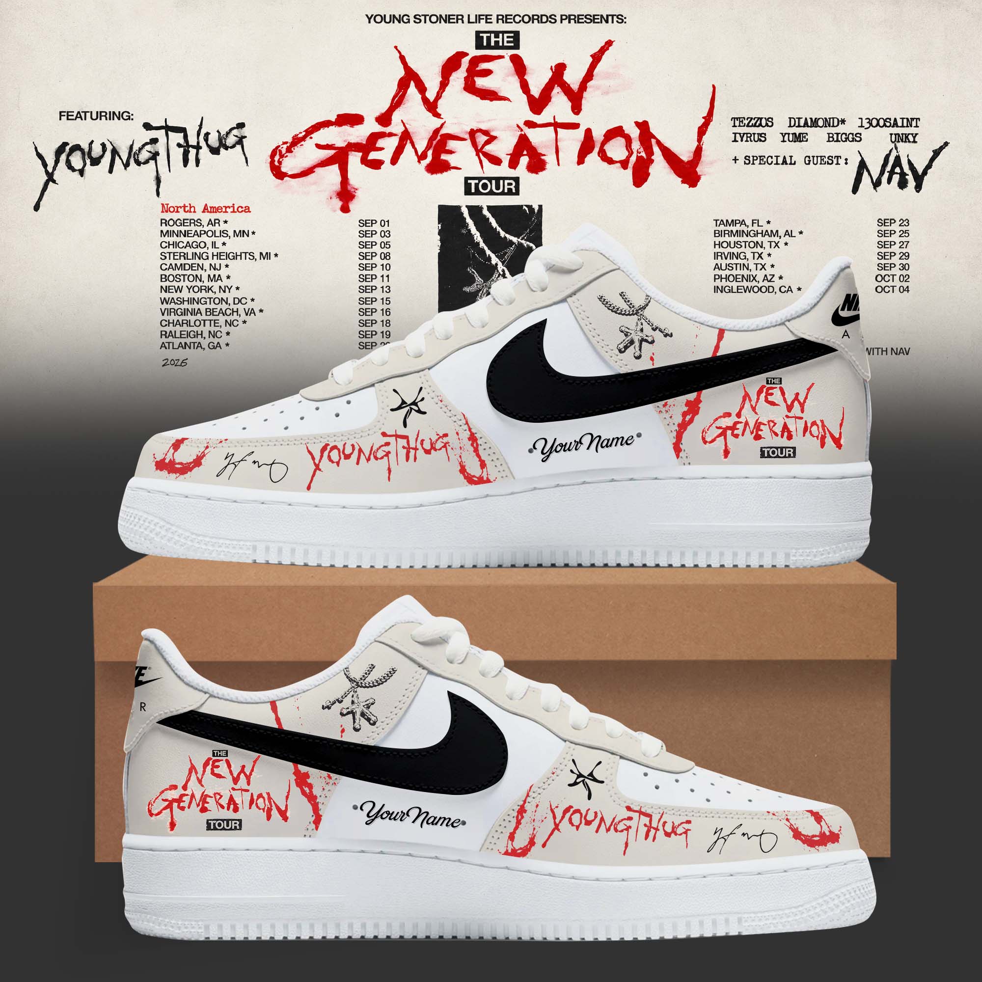 The New Generation Tour 2026 Premium Casual Sneakers Fan Gift