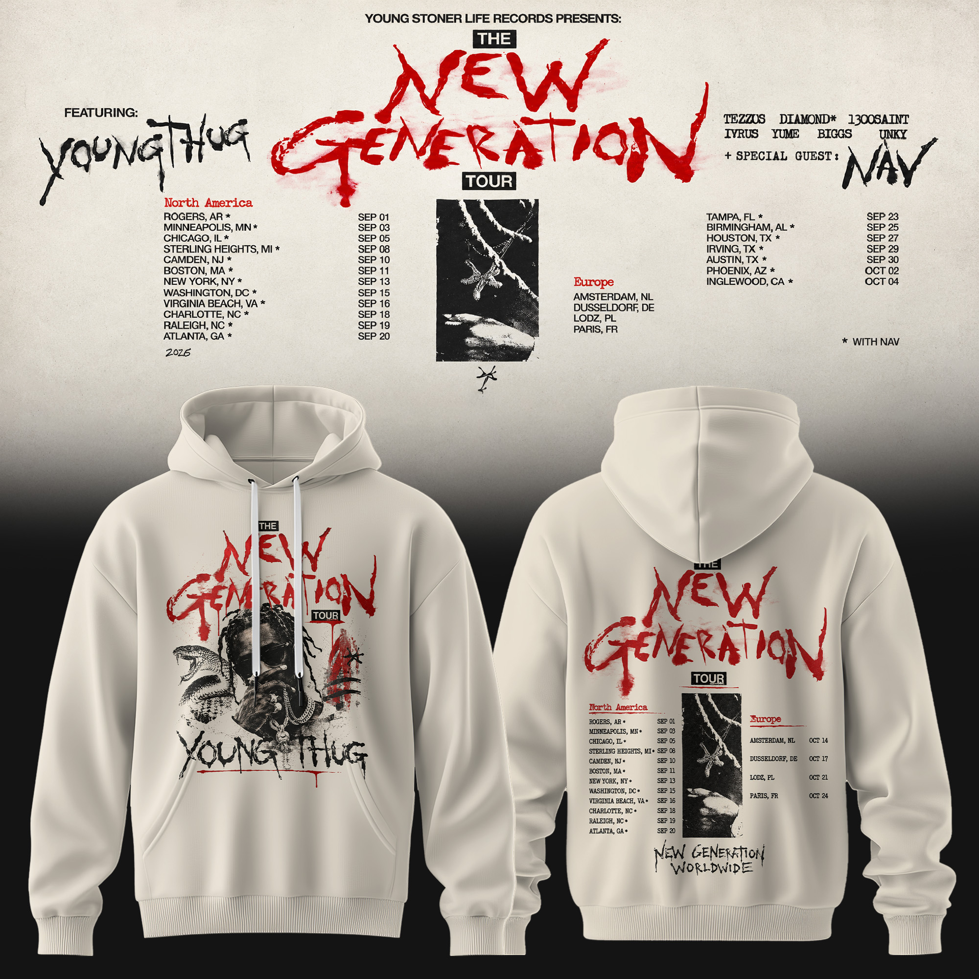 The New Generation Tour 2026 Premium Concert Graphic Tee