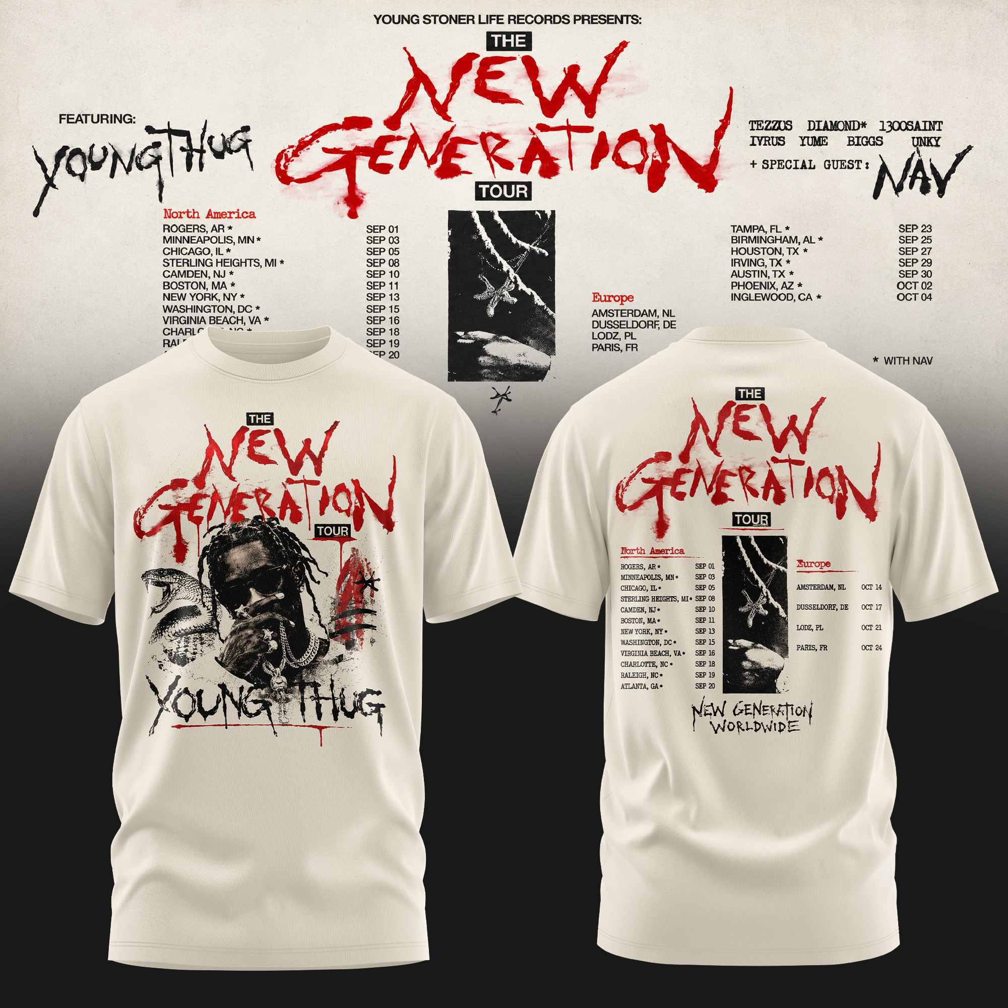 The New Generation Tour 2026 Signature Fan Graphic Tee