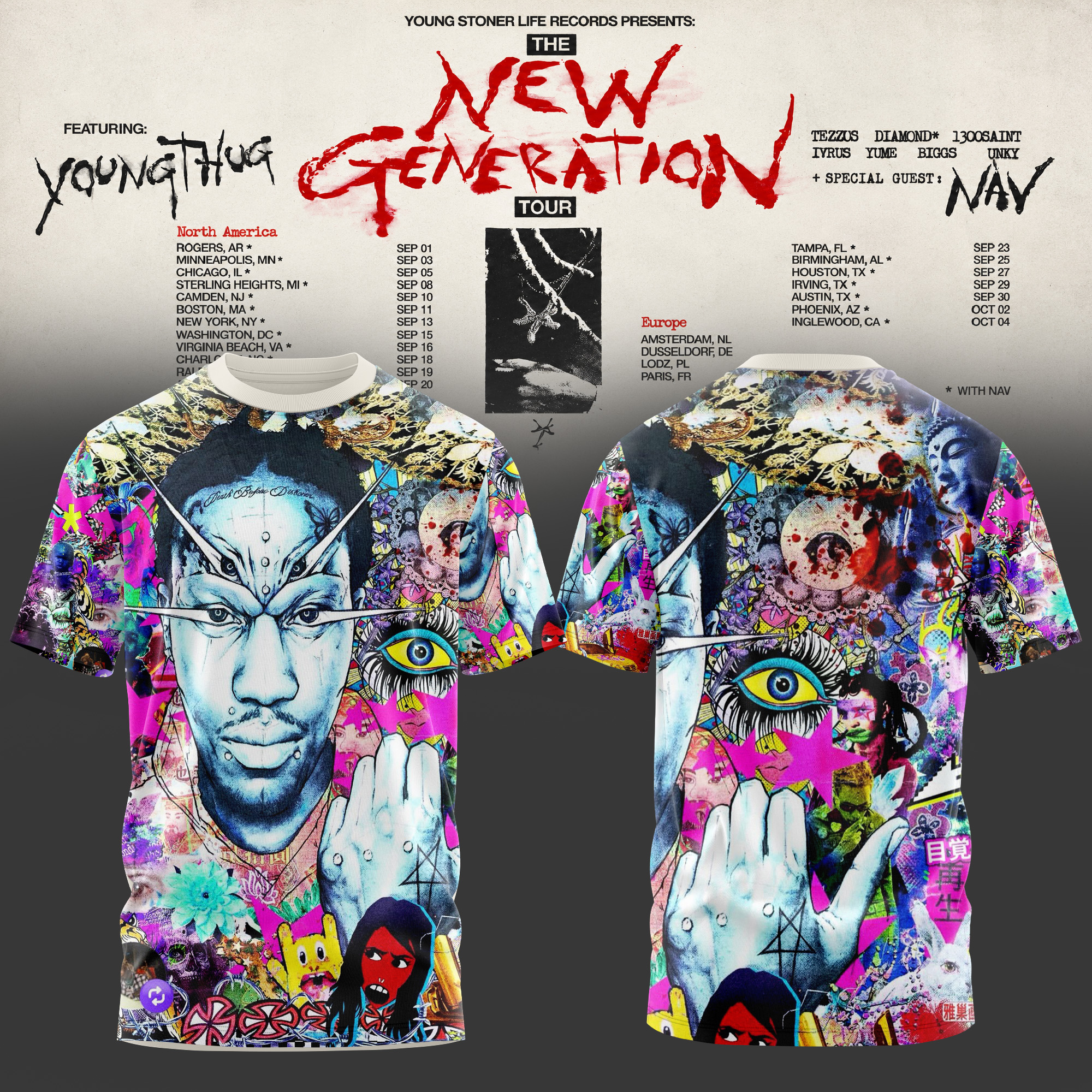 The New Generation Tour 2026 Signature Limited Release T Shirt