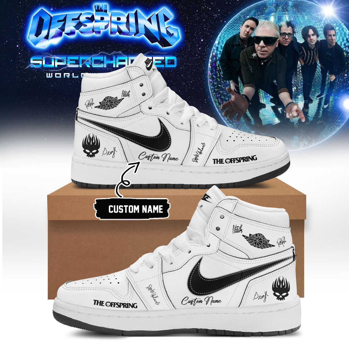 The Offspring World Tour Graphic AF1 Shoes