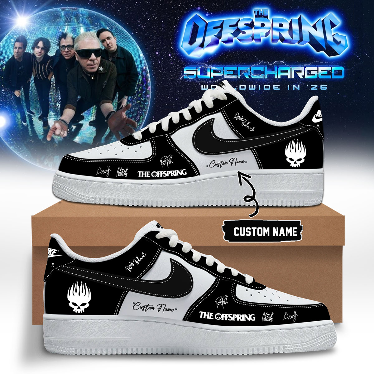 The Offspring World Tour Limited Edition Jordan 1 Sneakers