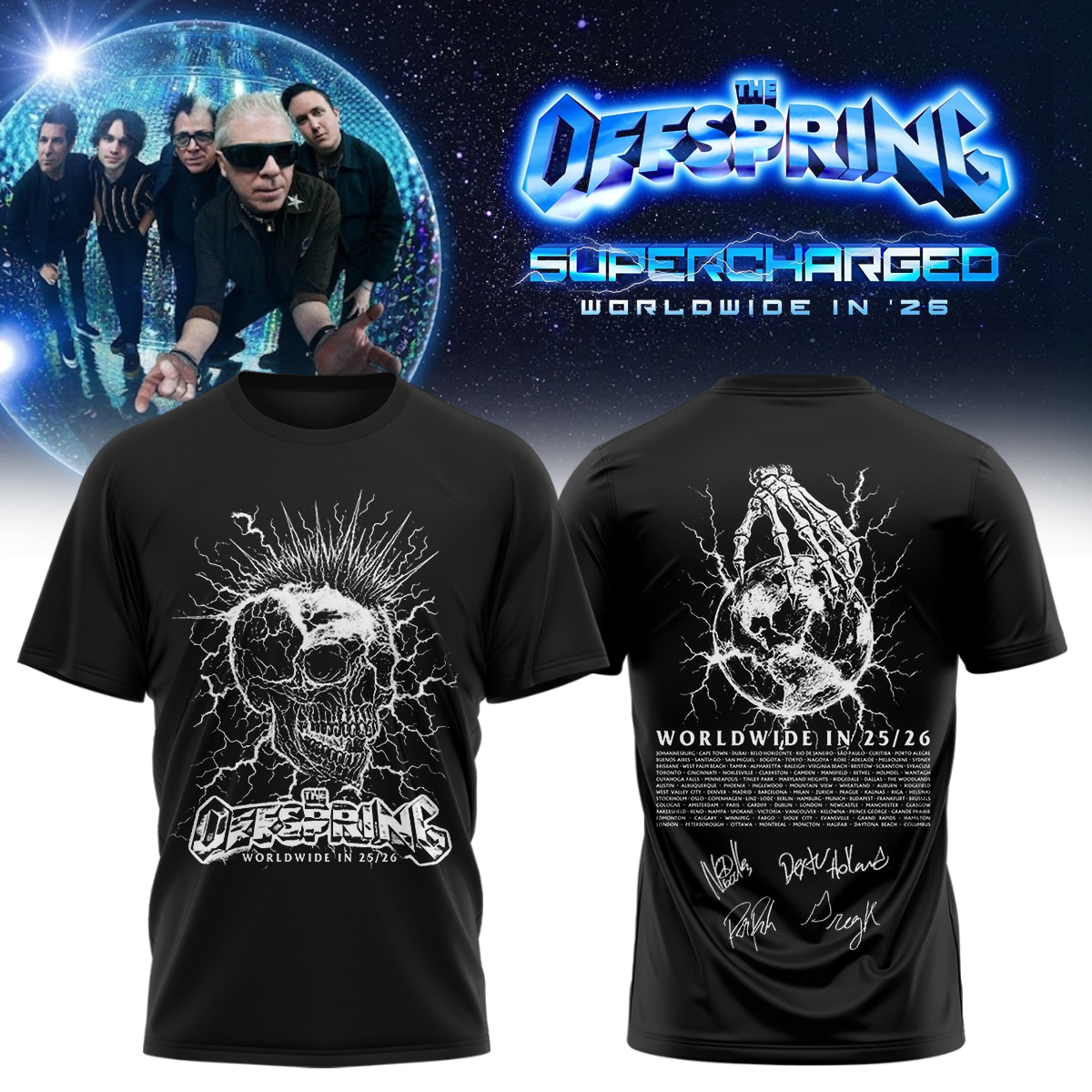 The Offspring World Tour Retro Graphic Shirt