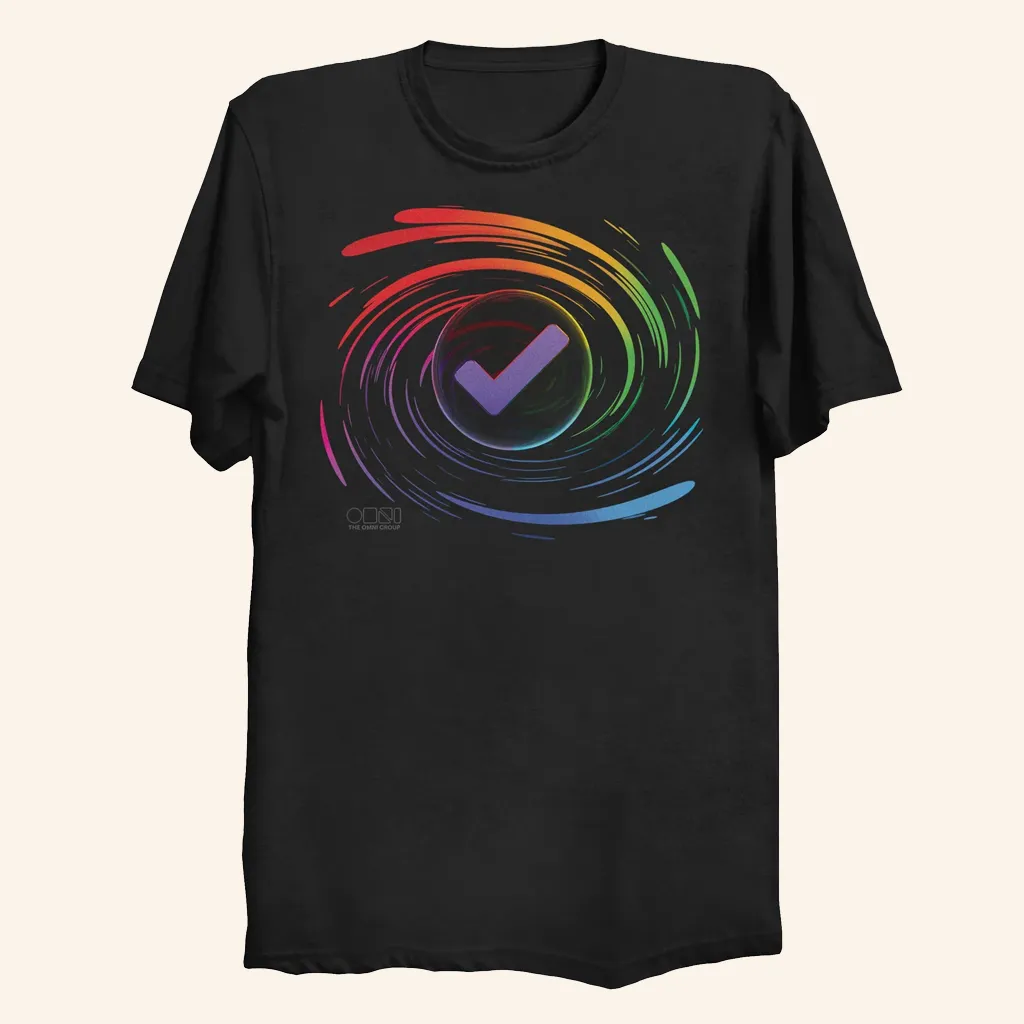 The Omni Group Merch Omnifocus 4 Vortex Of Productivity TShirt Xmas Presents For Him