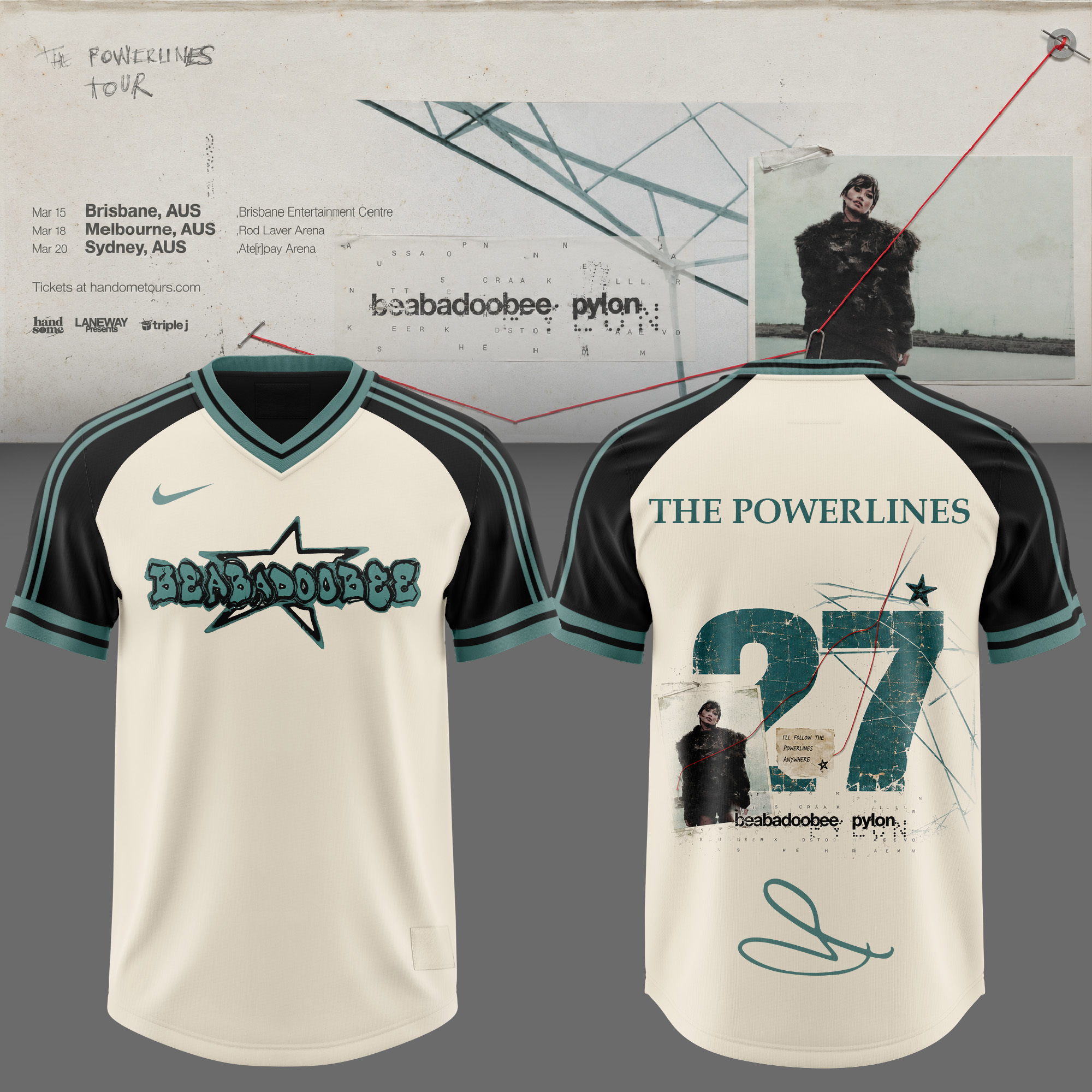 The Powerlines Tour Australia 2027 Jersey Limited Edition Music Apparel 1 - Unicasport The Powerlines Tour Australia 2027 Jersey Limited Edition Music Apparel