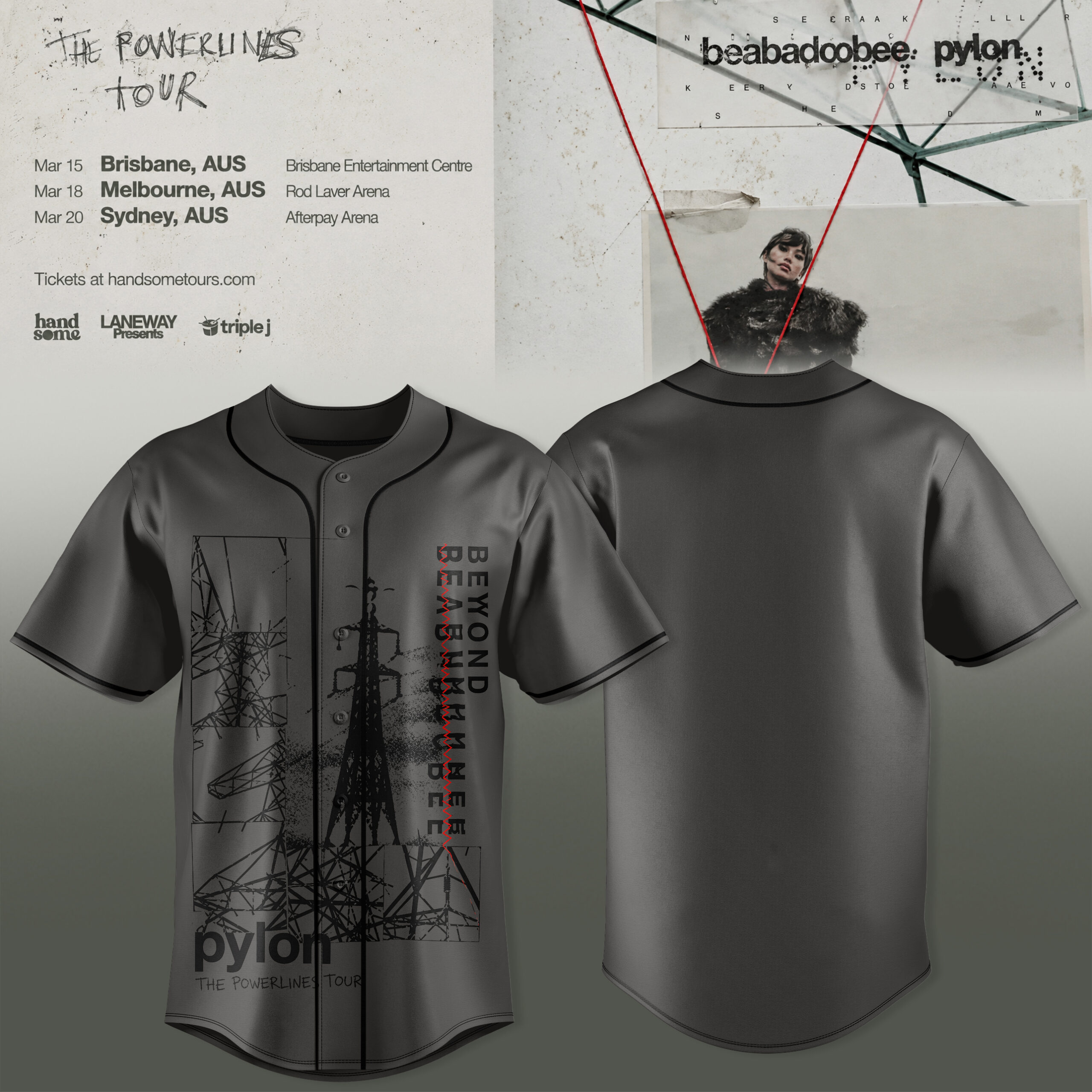 The Powerlines Tour Collection Jersey Classic Music Merchandise 2 - Unicasport The Powerlines Tour Collection Jersey Classic Music Merchandise