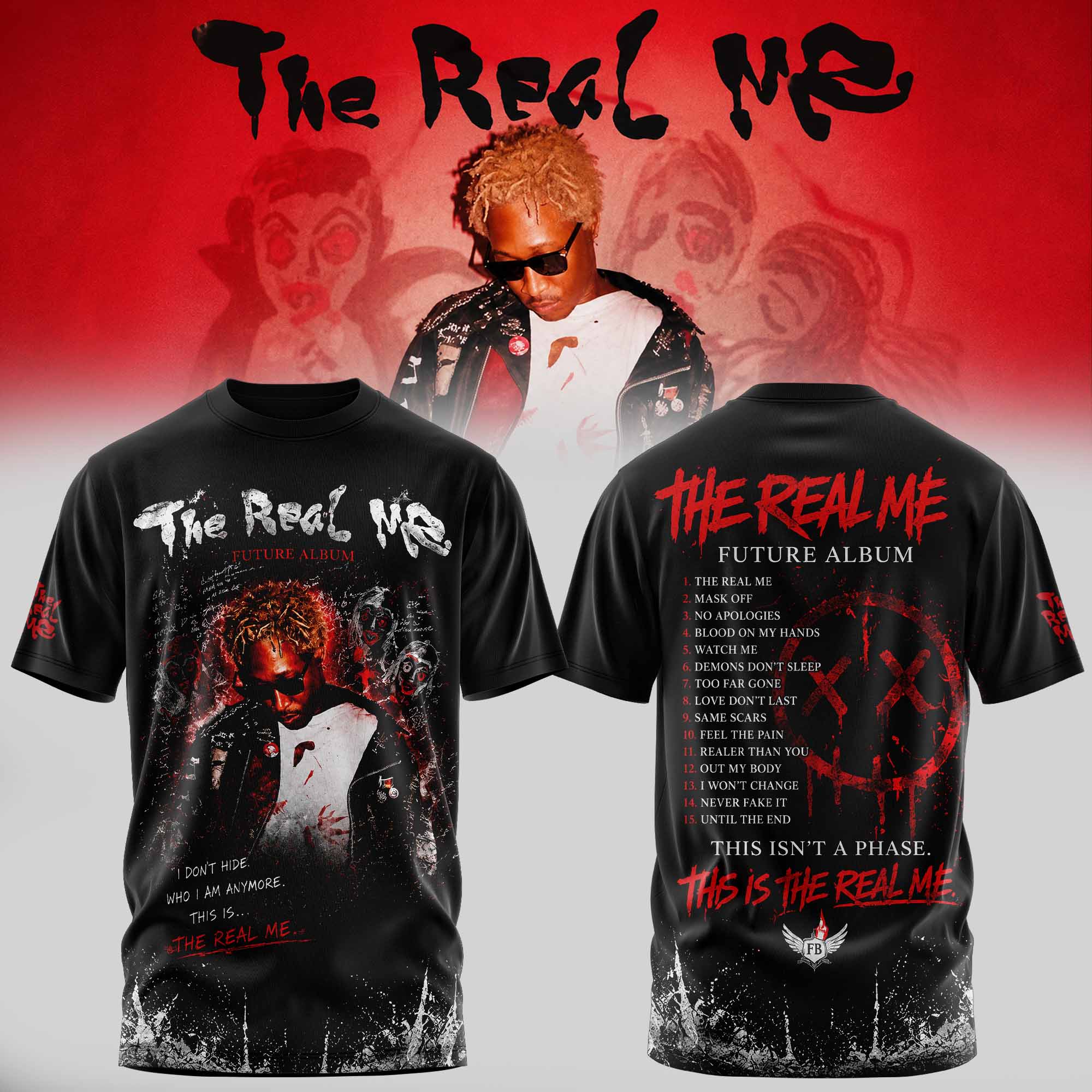 The Real Me 3D All Over Print T Shirt TS4 Style Fashion Fan Wear