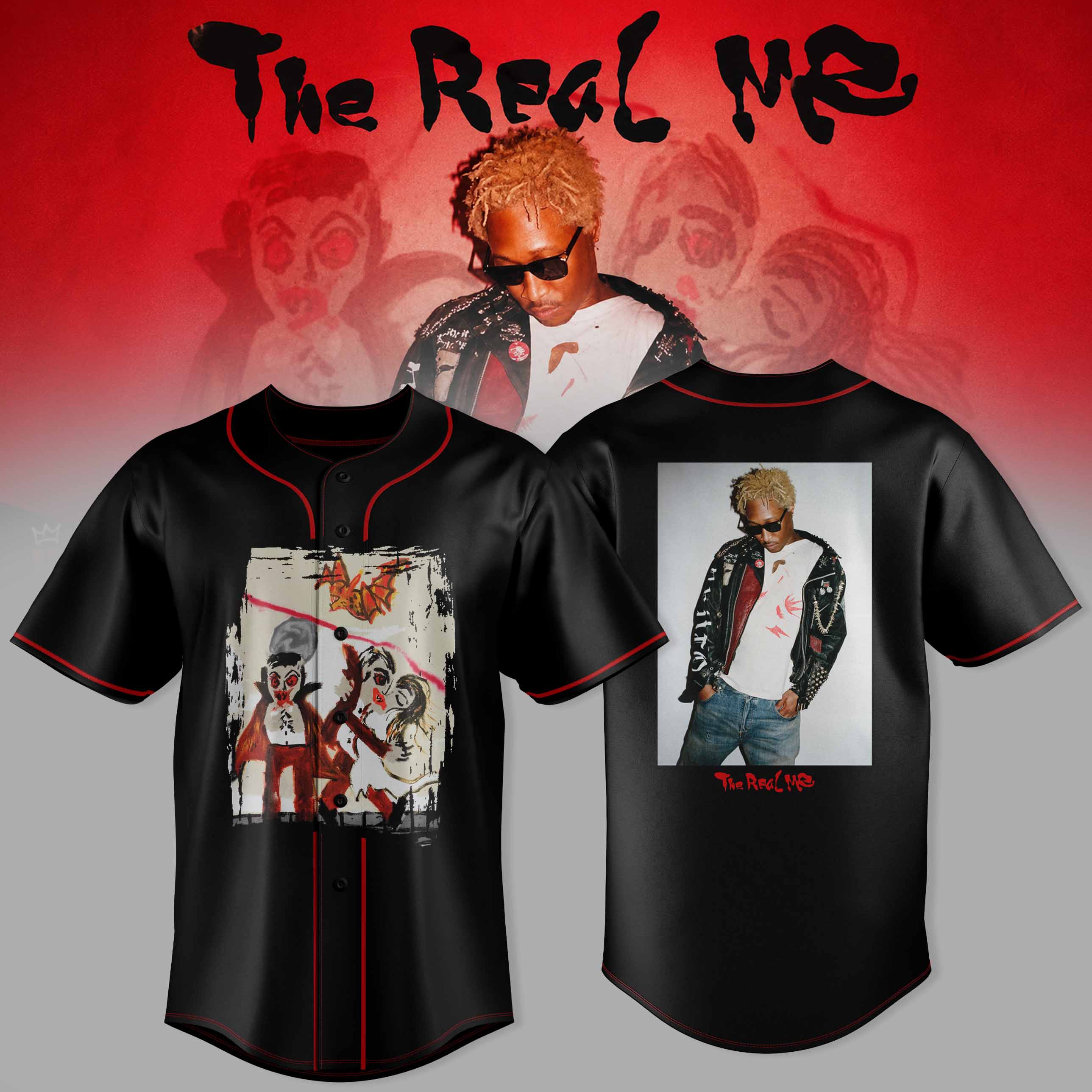 The Real Me Premium 3D Baseball Jersey JS1 Style Custom Sports Apparel