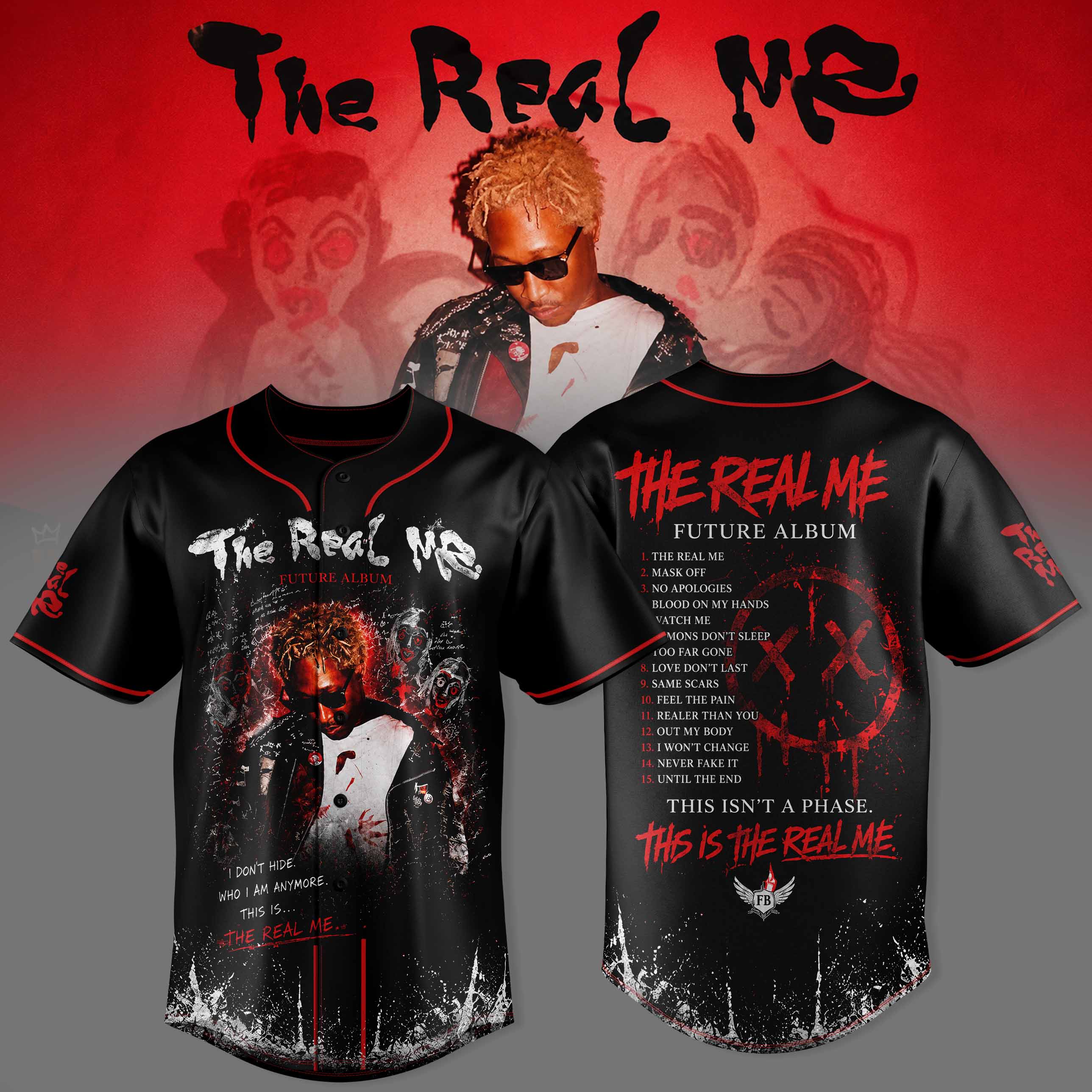 The Real Me Premium 3D Baseball Jersey JS4 Style Fan Edition