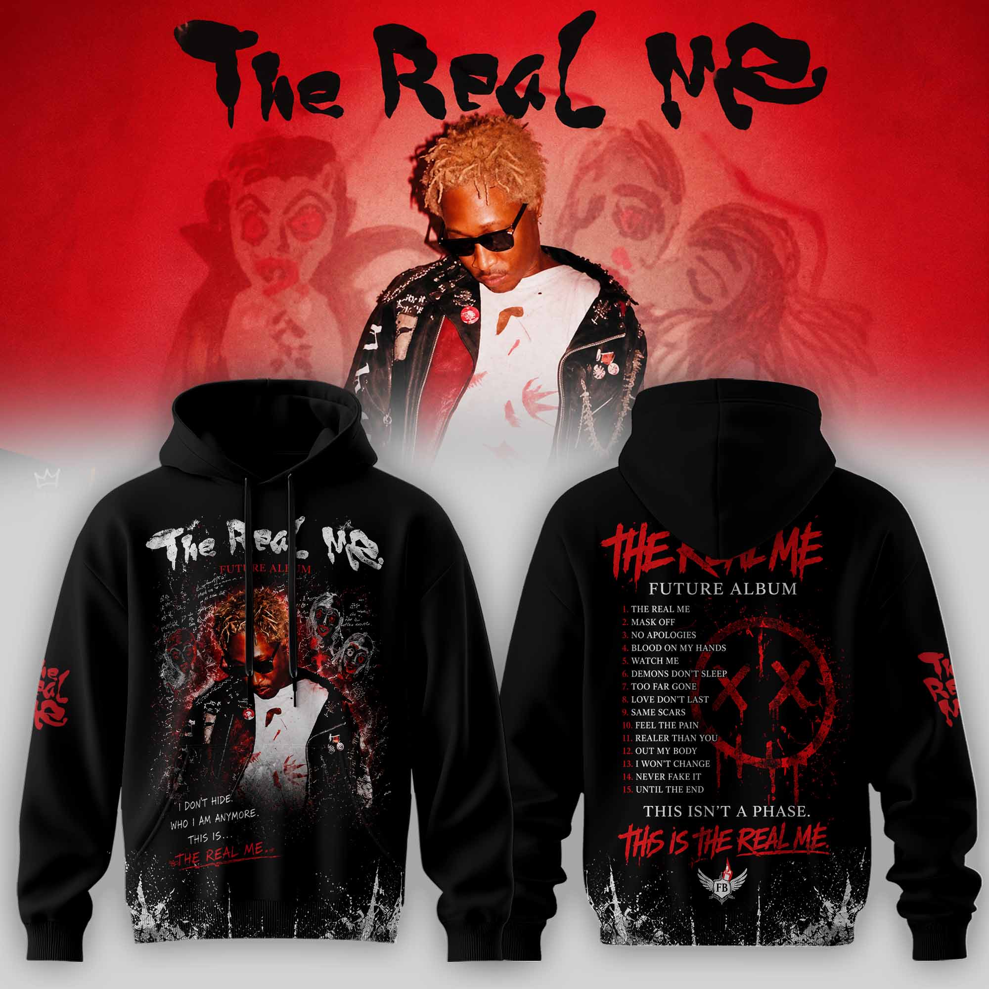 The Real Me Premium 3D Hoodie HD4 Style Streetwear Apparel