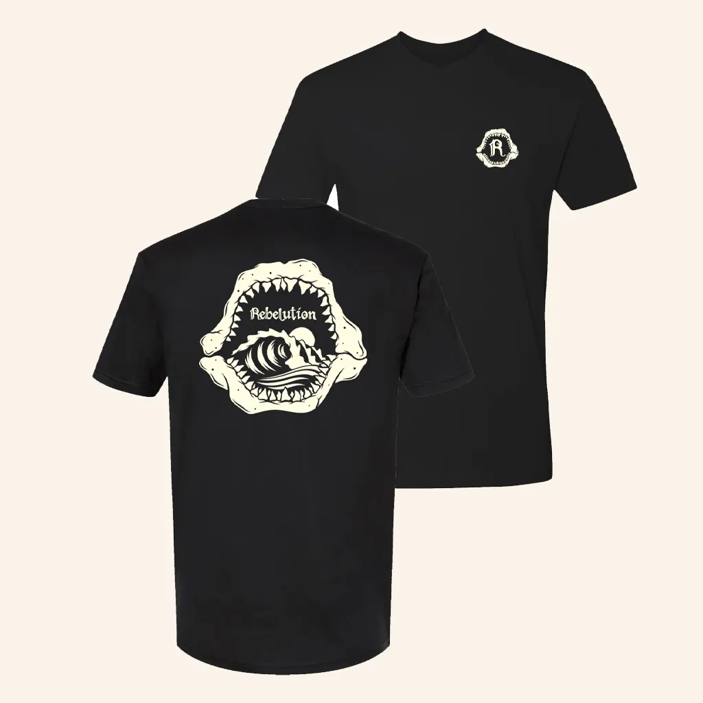 The Rebelution Merch Shark Jaw Black TShirt Christmas Gift Ideas For Dad