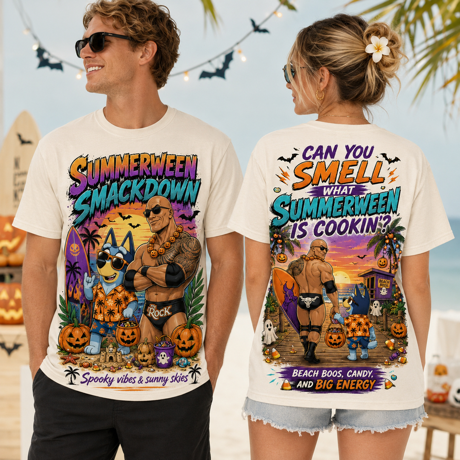 The Rock Bluey Sumerween 2026 Graphic T Shirt