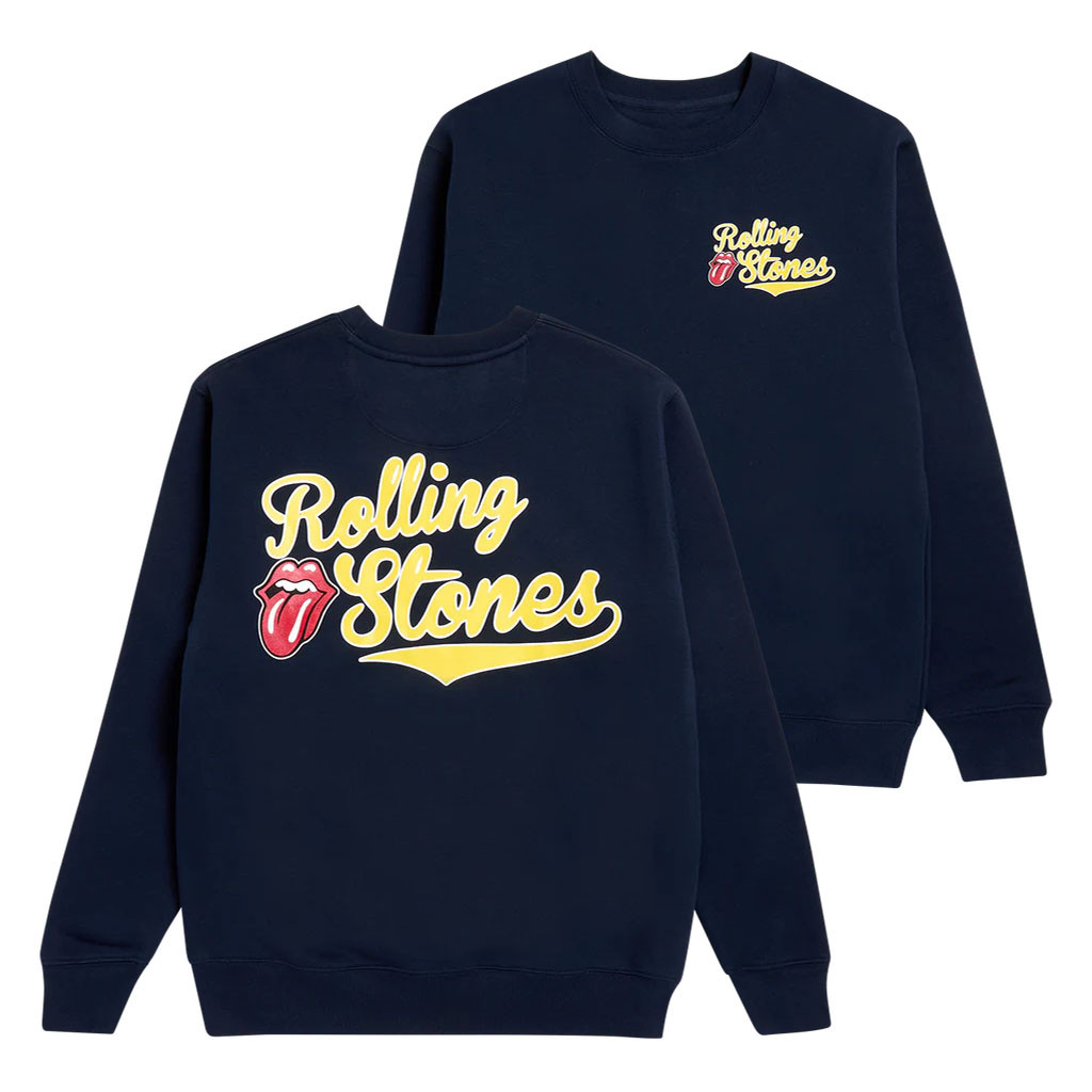 The Rolling Stones Merch 2026 Baseball Collegiate Crewneck Sweatshirt Vintage Rock Band Apparel Music Lover Gift for Men and Women