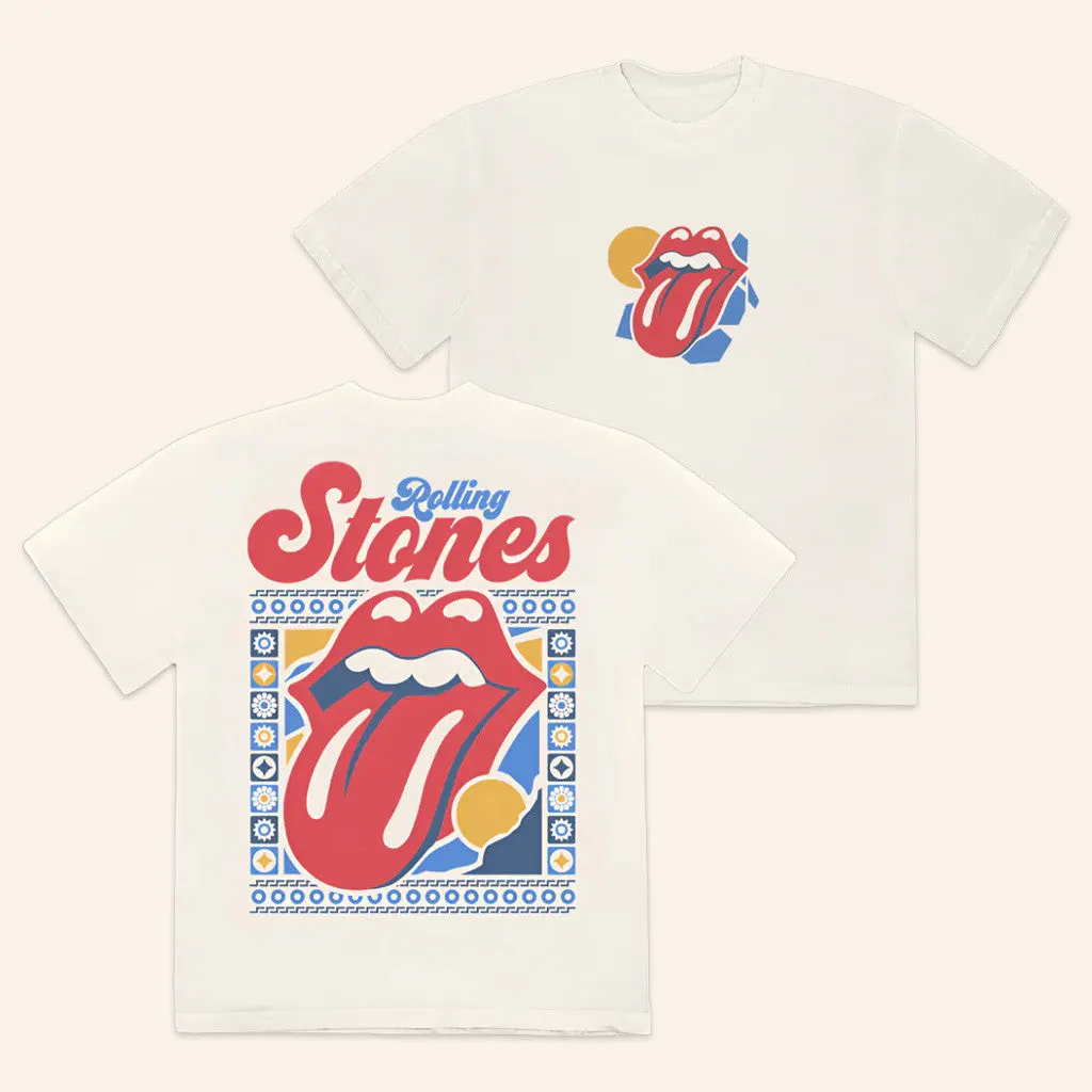 The Rolling Stones Merch Beige Summer TShirt Gifts For Best Friends