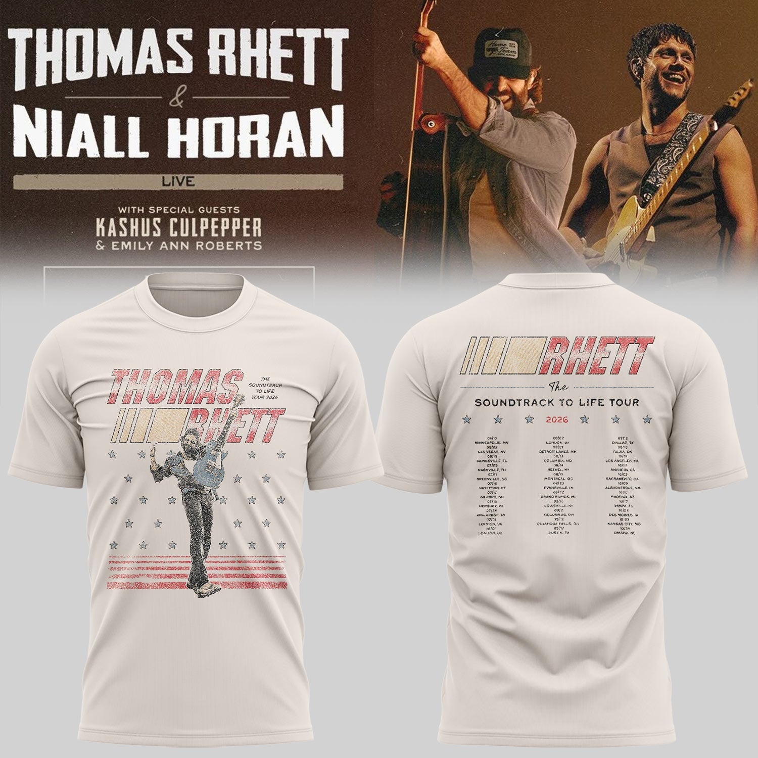 The Soundtrack To Life Tour Anniversary Graphic T Shirt