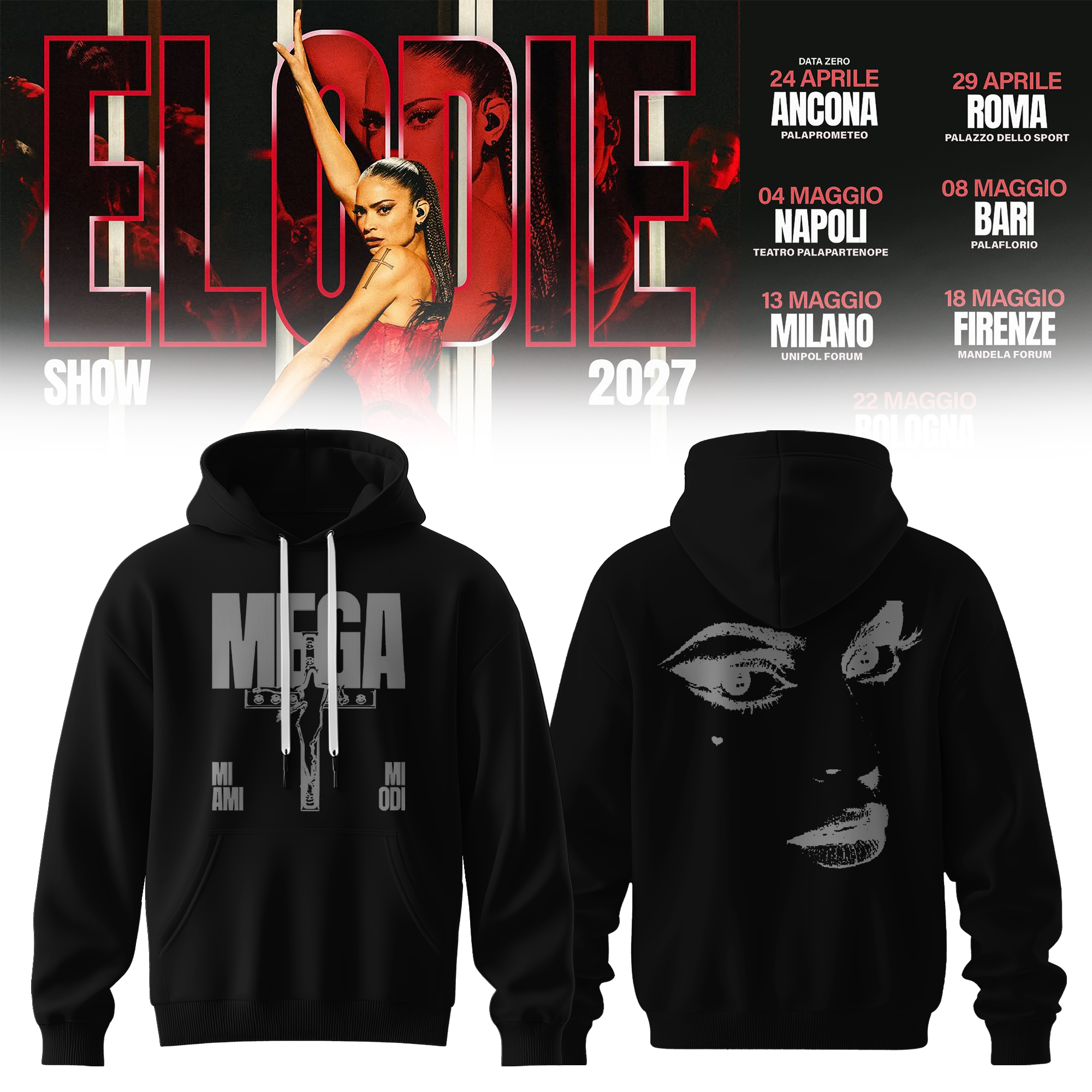 The Stadium Show Heavyweight 3D Graphic Hoodie Winter Tour Edition