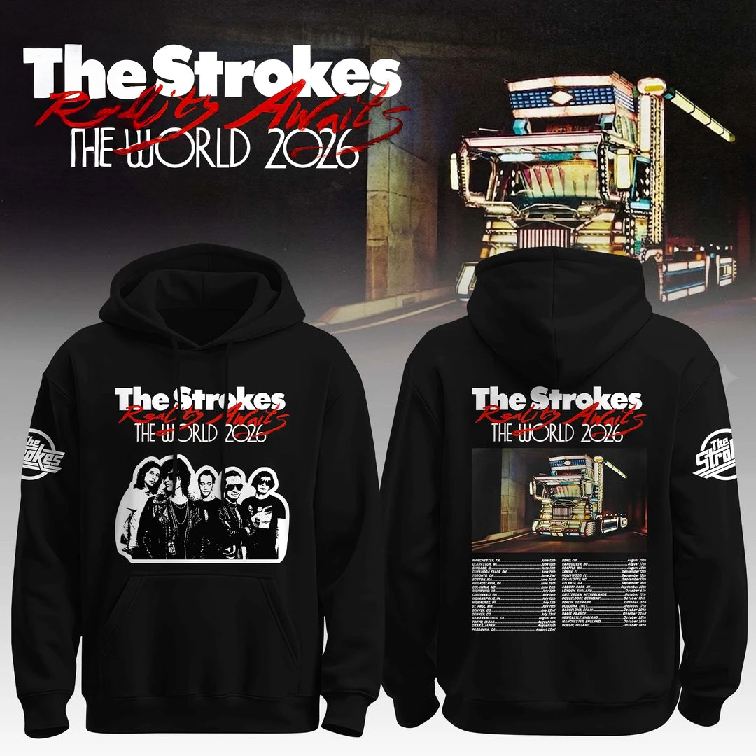 The Strokes Reality Awaits The World Tour 2026 Edition For Fan Hoodie