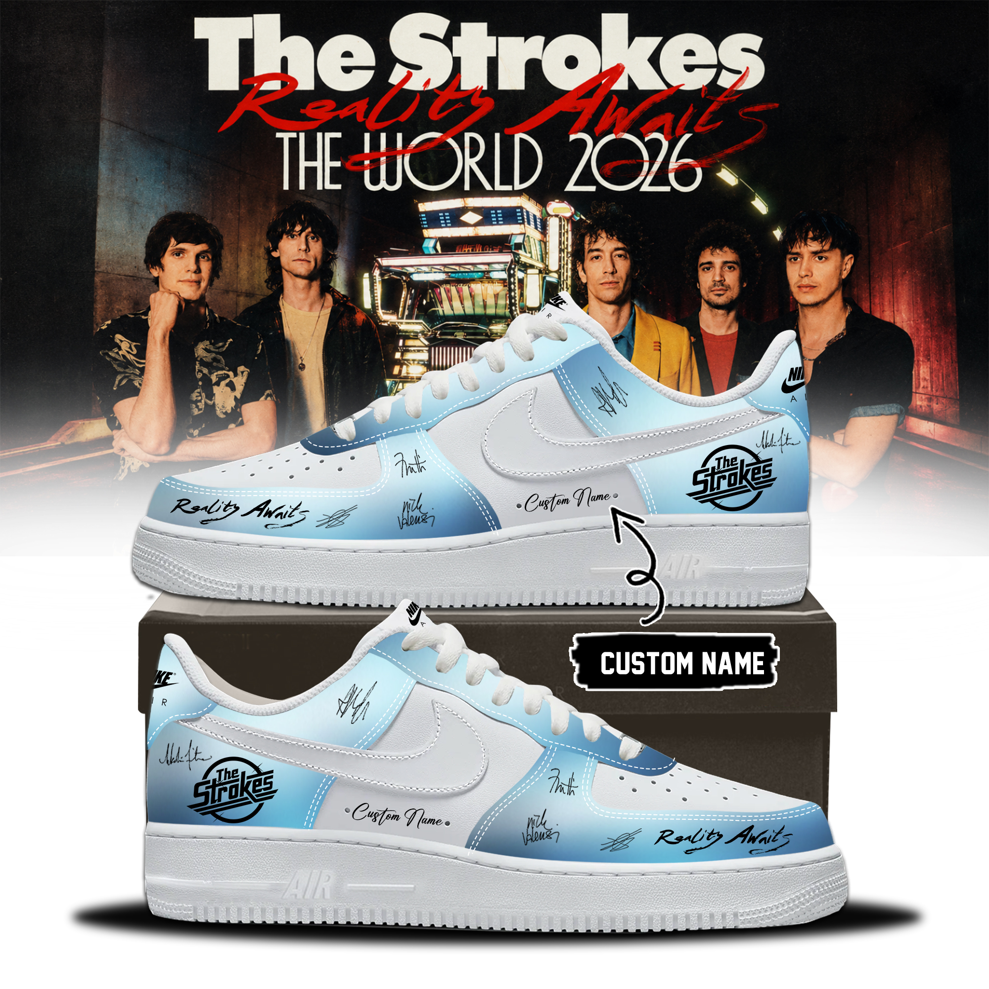 The Strokes Reality Awaits Tour 2026 Collector Edition Sneakers