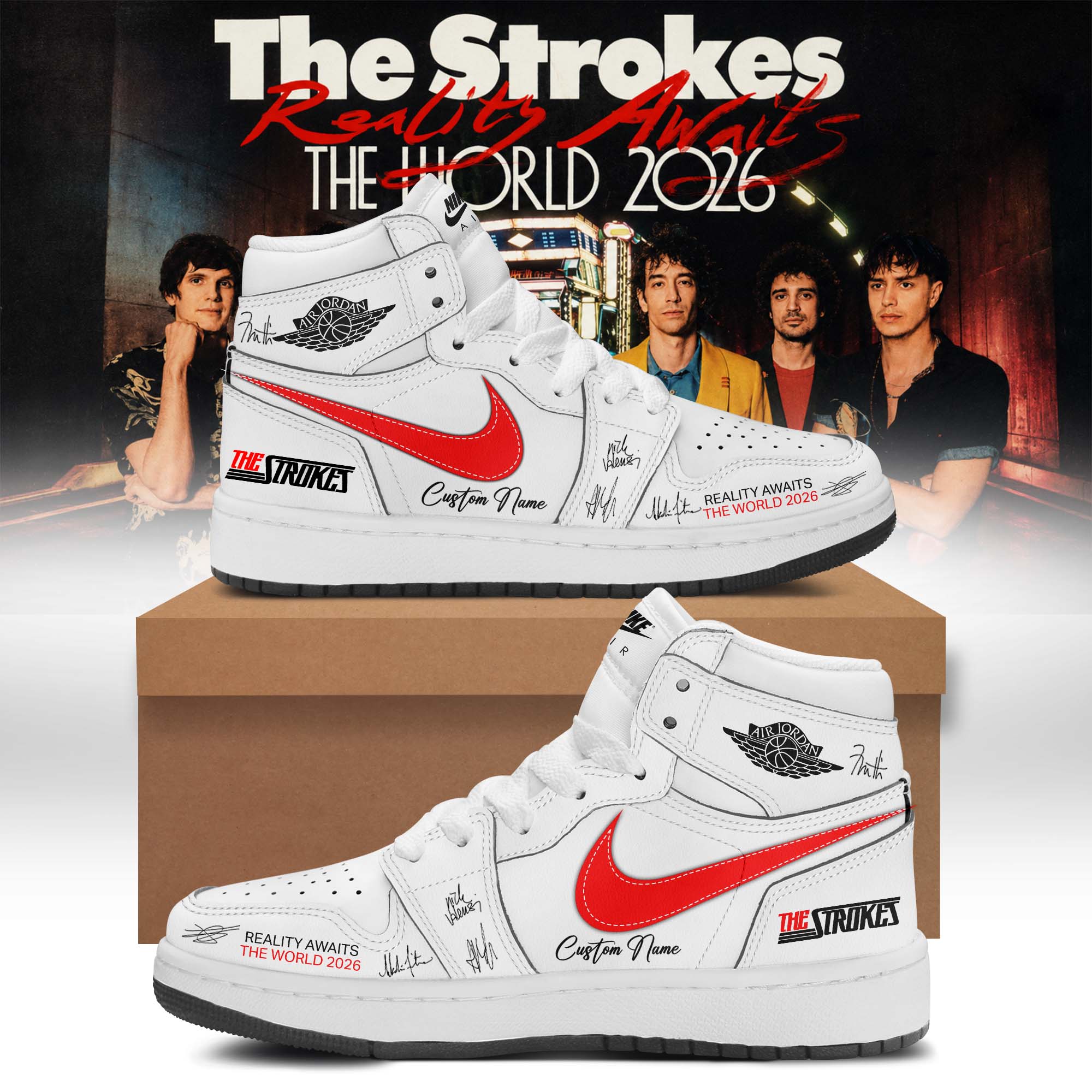 The Strokes Reality Awaits Tour 2026 Collector Premium Shoes