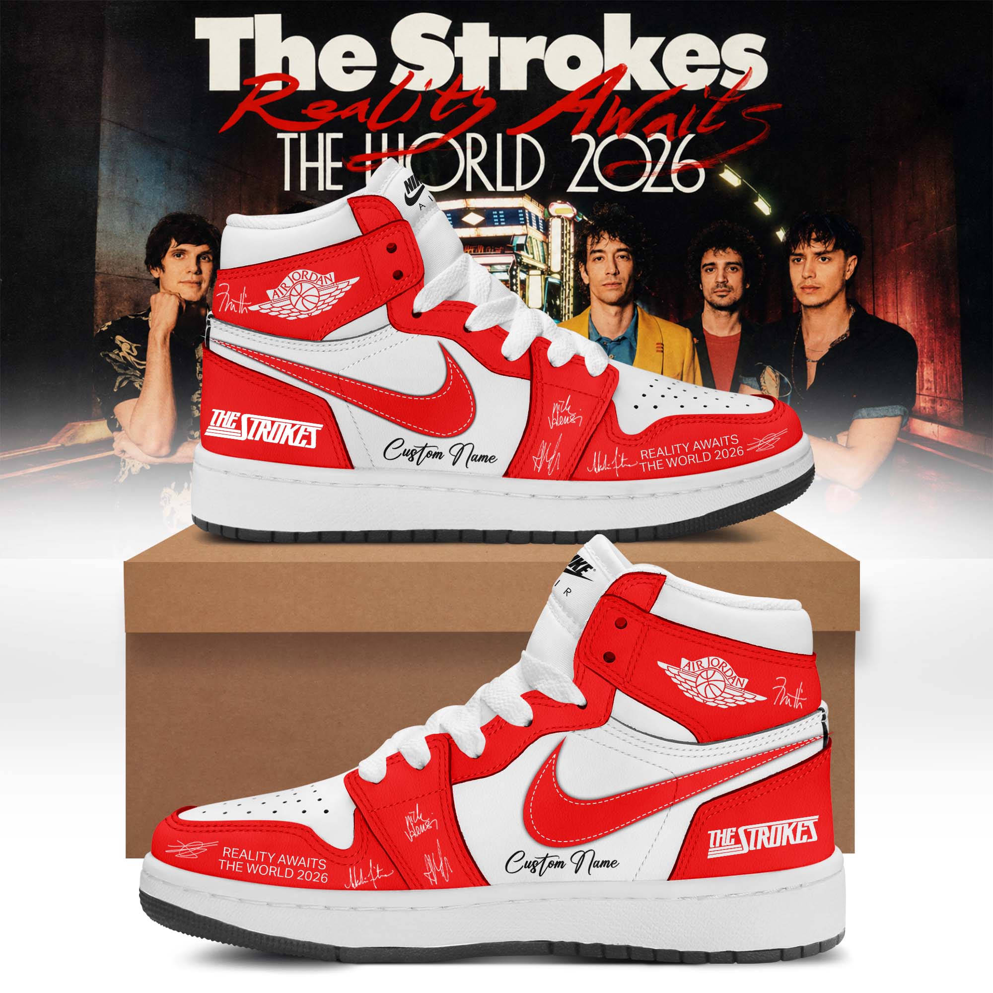 The Strokes Reality Awaits Tour 2026 Limited Edition Casual Footwear