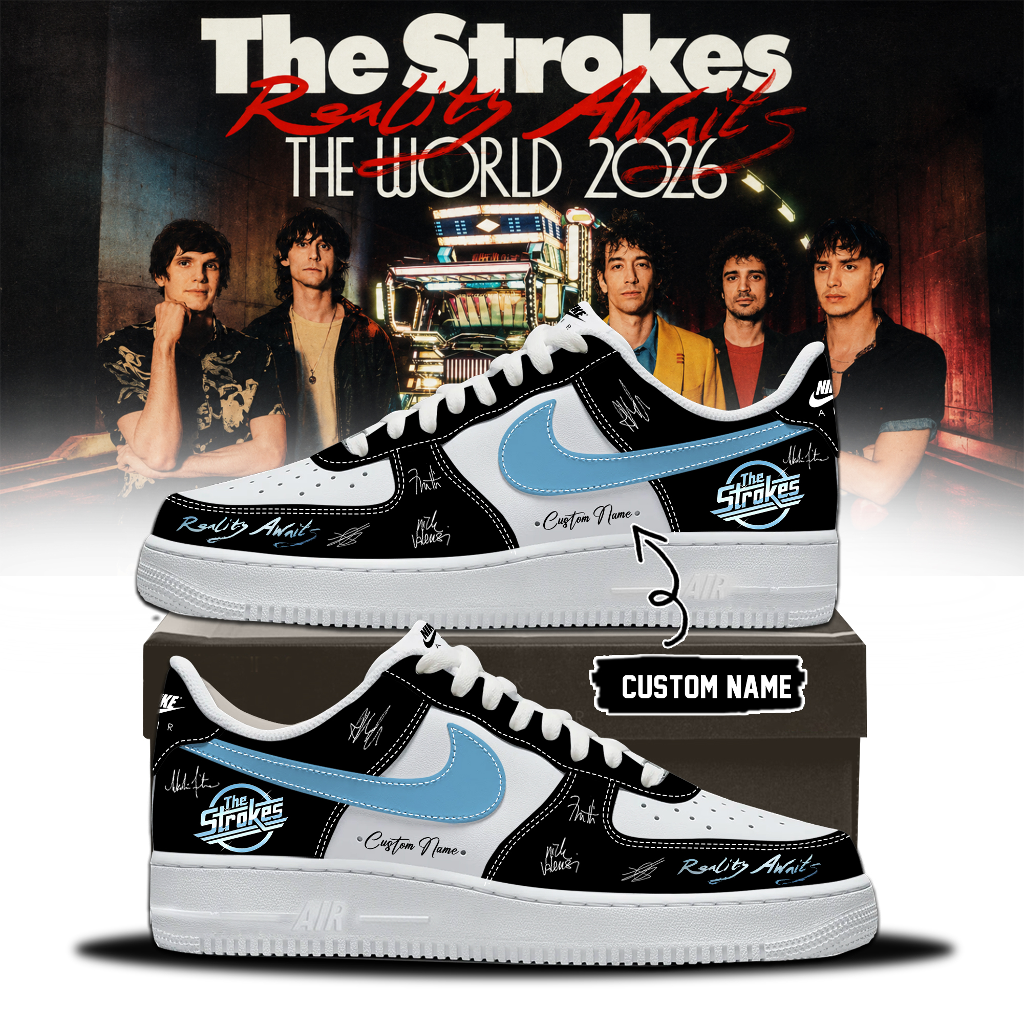 The Strokes Reality Awaits Tour 2026 Limited Edition Signature Sneakers