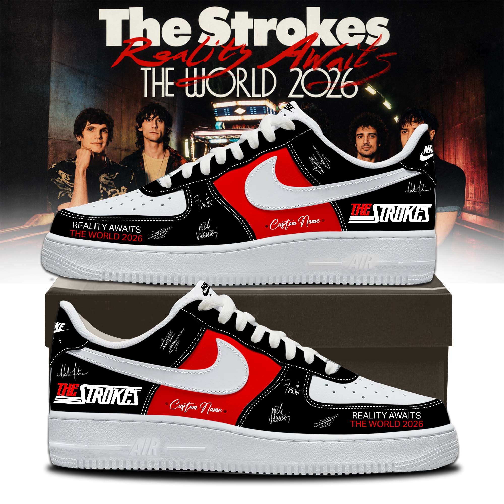 The Strokes Reality Awaits Tour 2026 Signature Music Fan Shoes