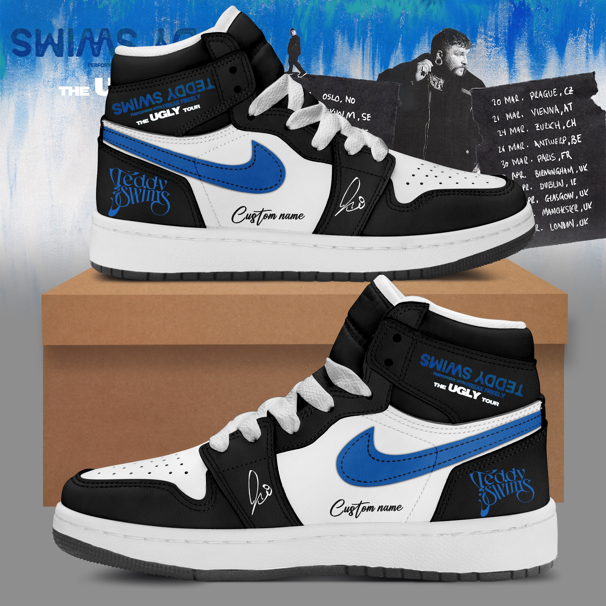 The Ugly Tour Custom Air Force 1 Sneakers