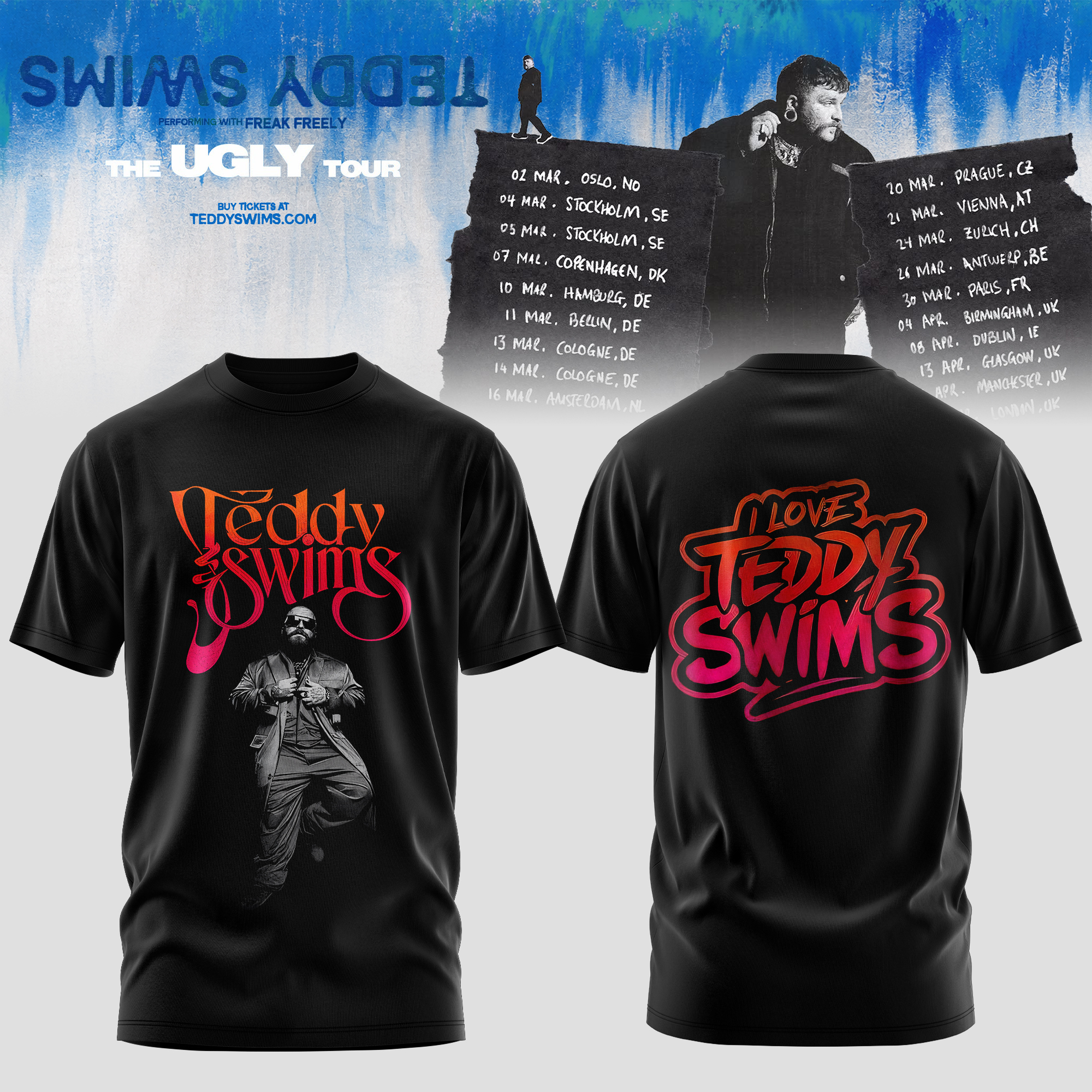 The Ugly Tour Retro Concert TShirt