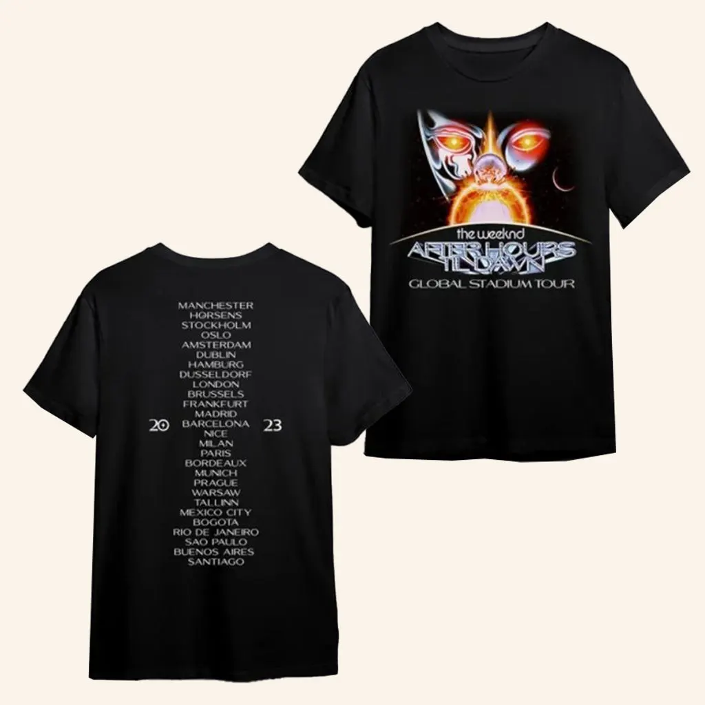 The Weeknd Merch The Weeknd After Hours Til Dawn Tour 2023 TShirt Presents For Music Lovers