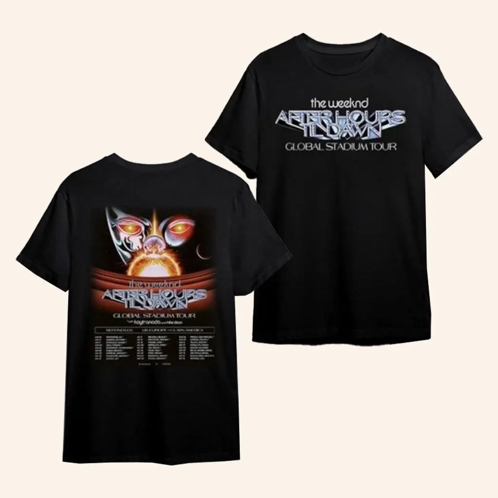 The Weeknd Merch The Weeknd After Hours Til Dawn Tour TShirt Gifts For Music Fans