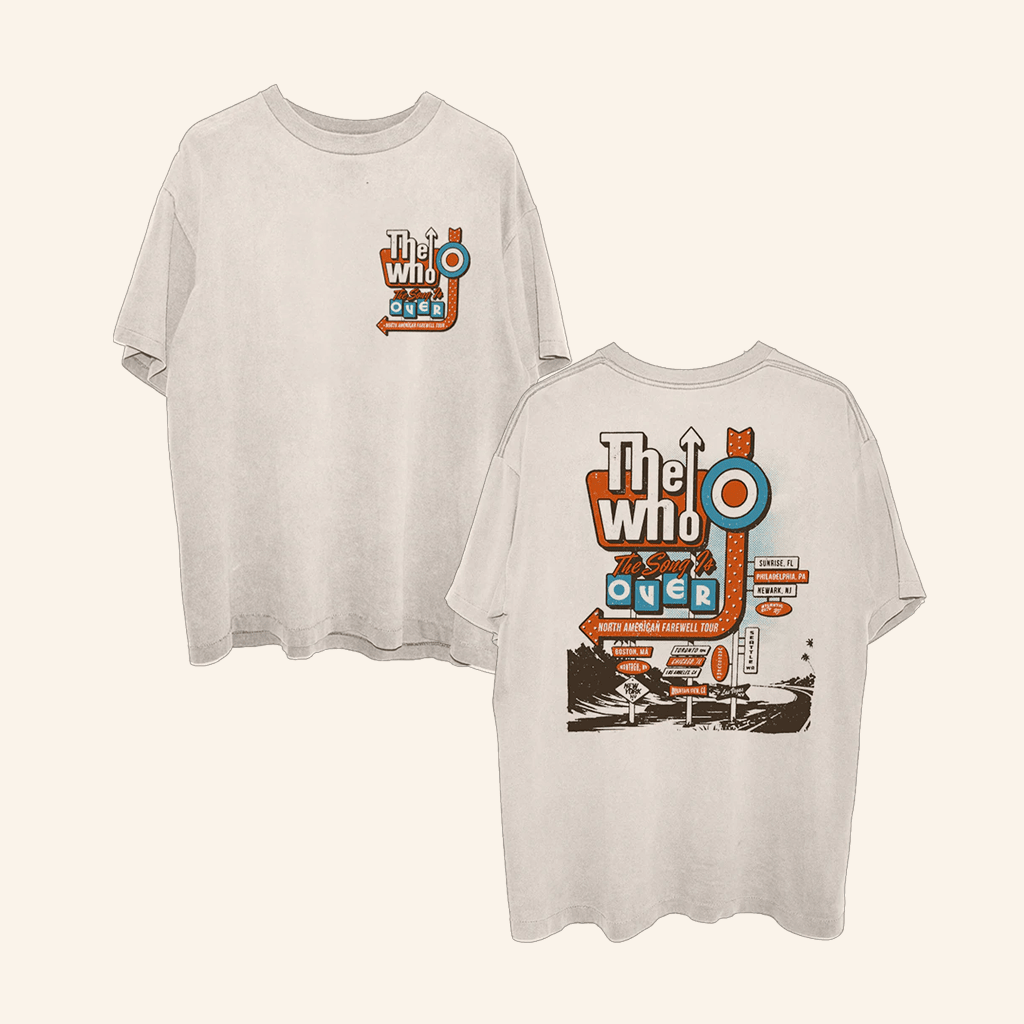 The Who Merch The Song Is Over Retro Sign TShirt Good Gifts For Boyfriend