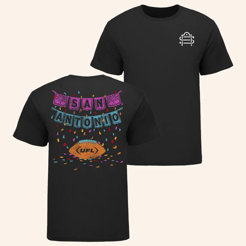 Theufl Merch San Antonio Brahmas Papel Picado Mens TShirt Gifts For Dudes