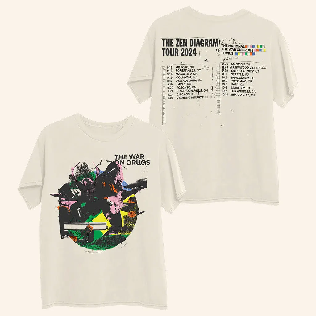 Thewarondrugs Merch Zen Diagram 2024 Tour TShirt Gifts For Fans