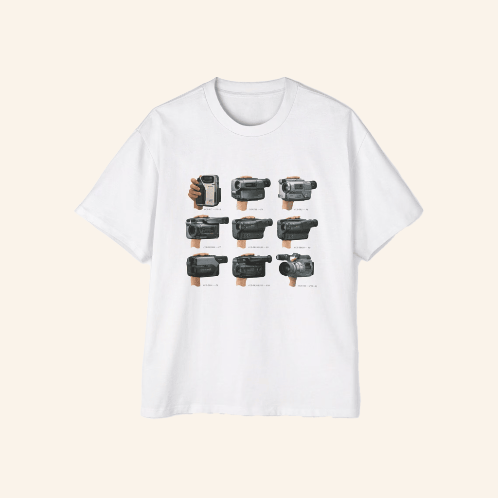This Is Parallel Merch Handycam Vintage White TShirt Best Friends Gifts