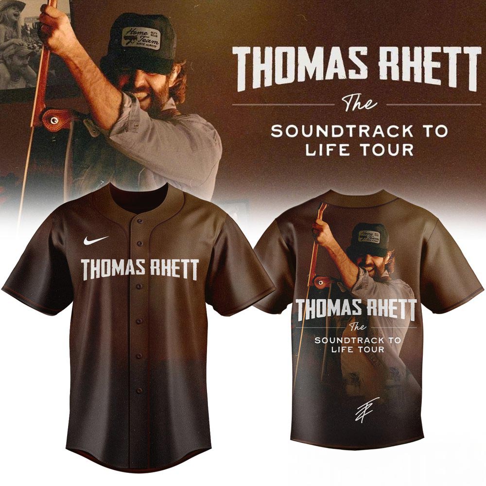 Thomas Rhett The Soundtrack To Life Tour Limited Edition Signature Baseball Jersey Country Music Concert Fan Apparel 1 - Unicasport Thomas Rhett The Soundtrack To Life Tour Limited Edition Signature Baseball Jersey Country Music Concert Fan Apparel